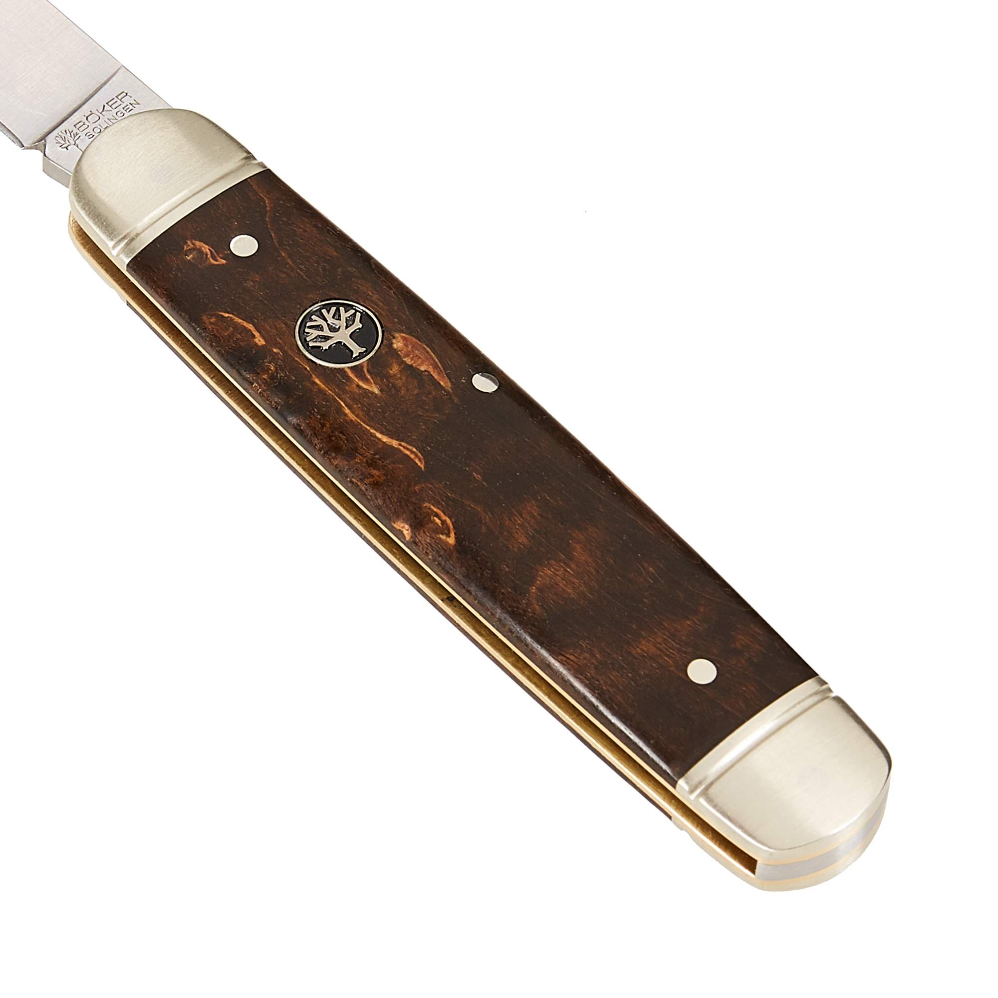 Böker Manufaktur Solingen CATTLE KNIFE MASERBIRKE - Klappmesser Böker Manufaktur Solingen CATTLE KNIFE MASERBIRKE - Klappmesser