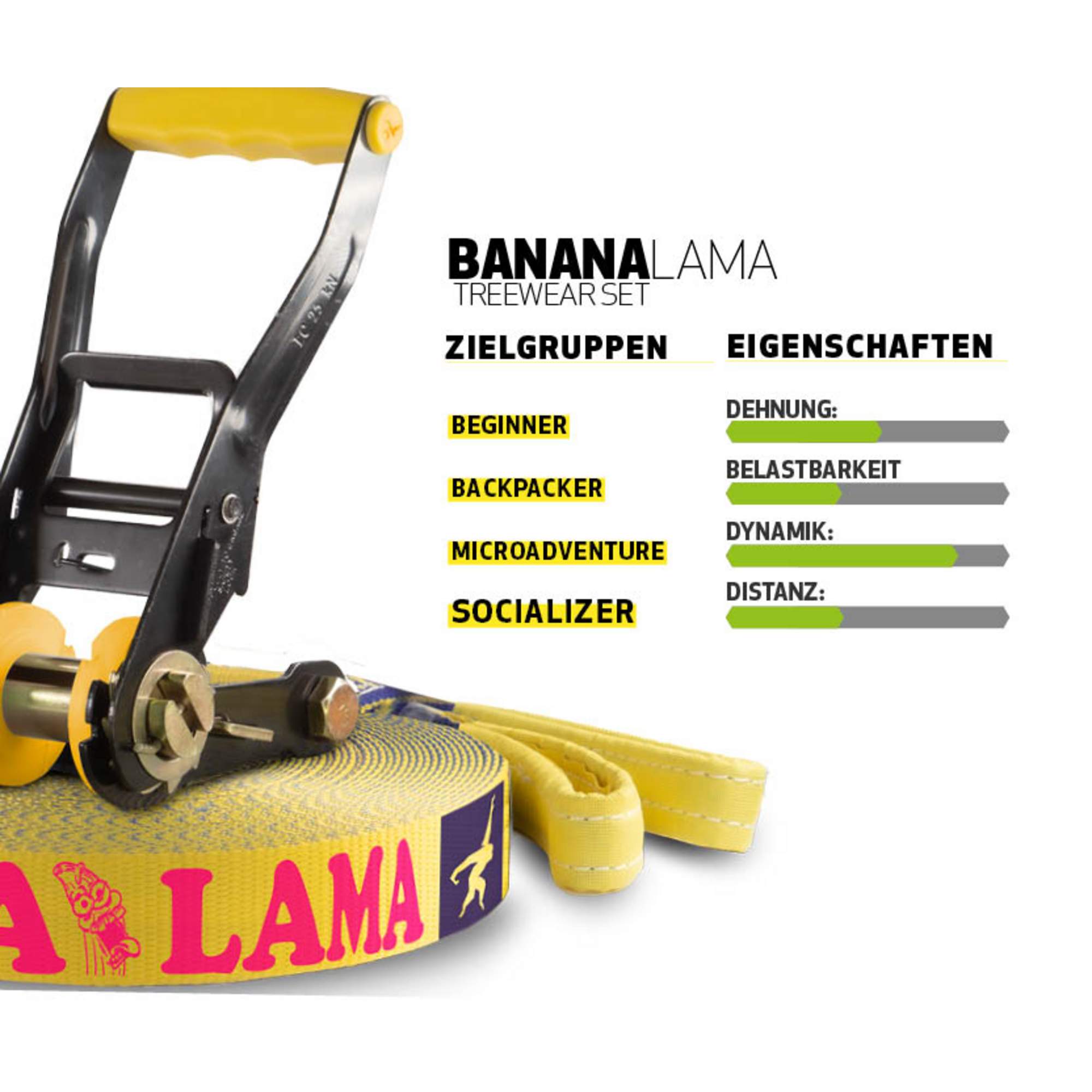 Gibbon BANANALAMA TREEWEAR SET - Slackline