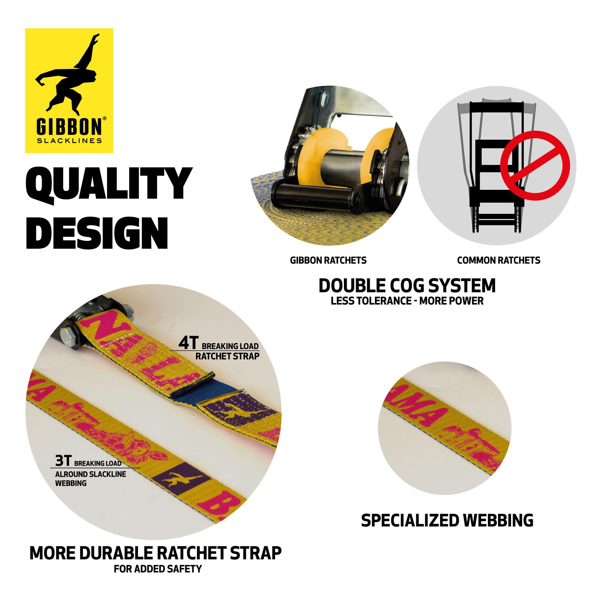 Gibbon BANANALAMA XL TREEWEAR SET - Slackline Gibbon BANANALAMA XL TREEWEAR SET - Slackline