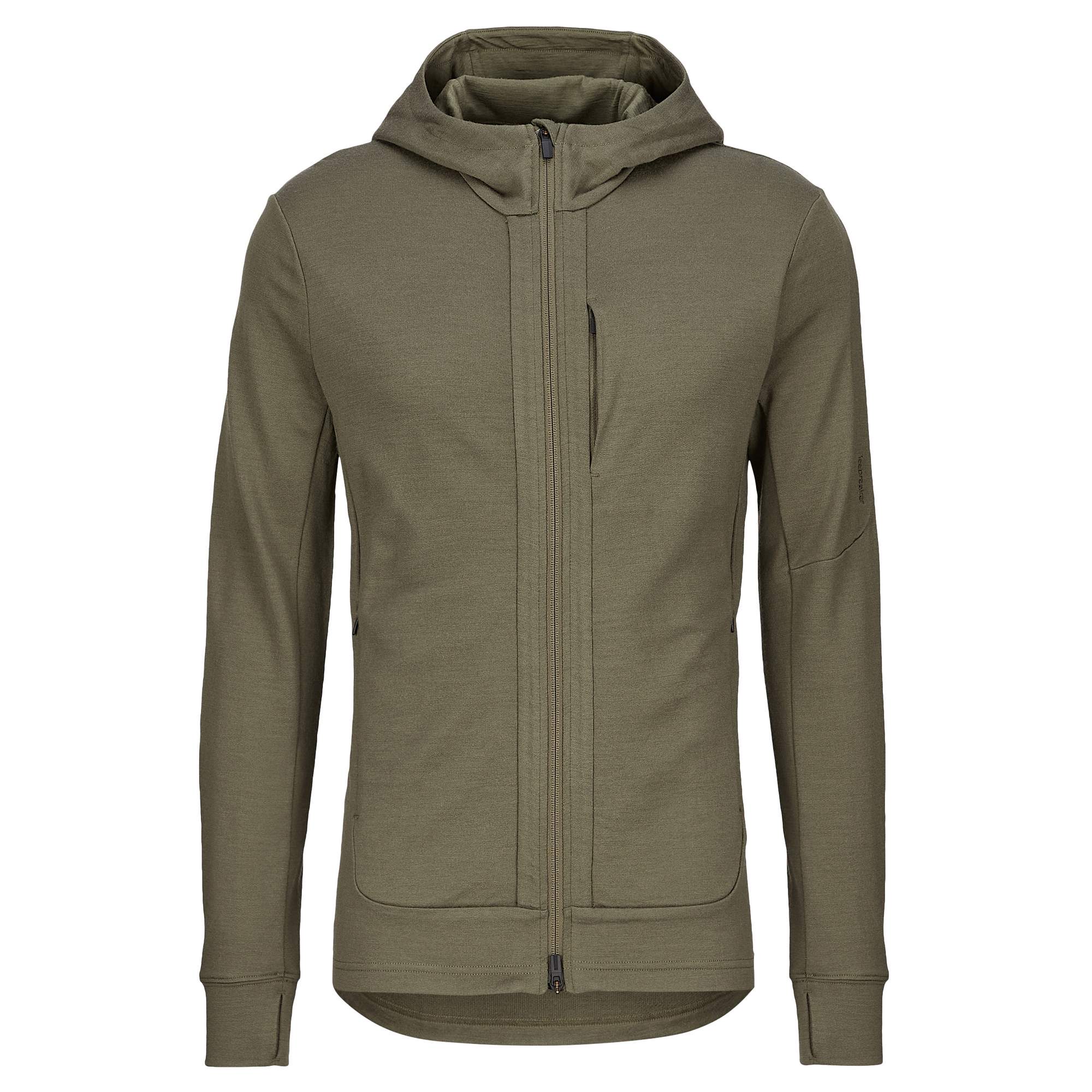 Icebreaker M QUANTUM III LS ZIP HOOD Herren - Wolljacke