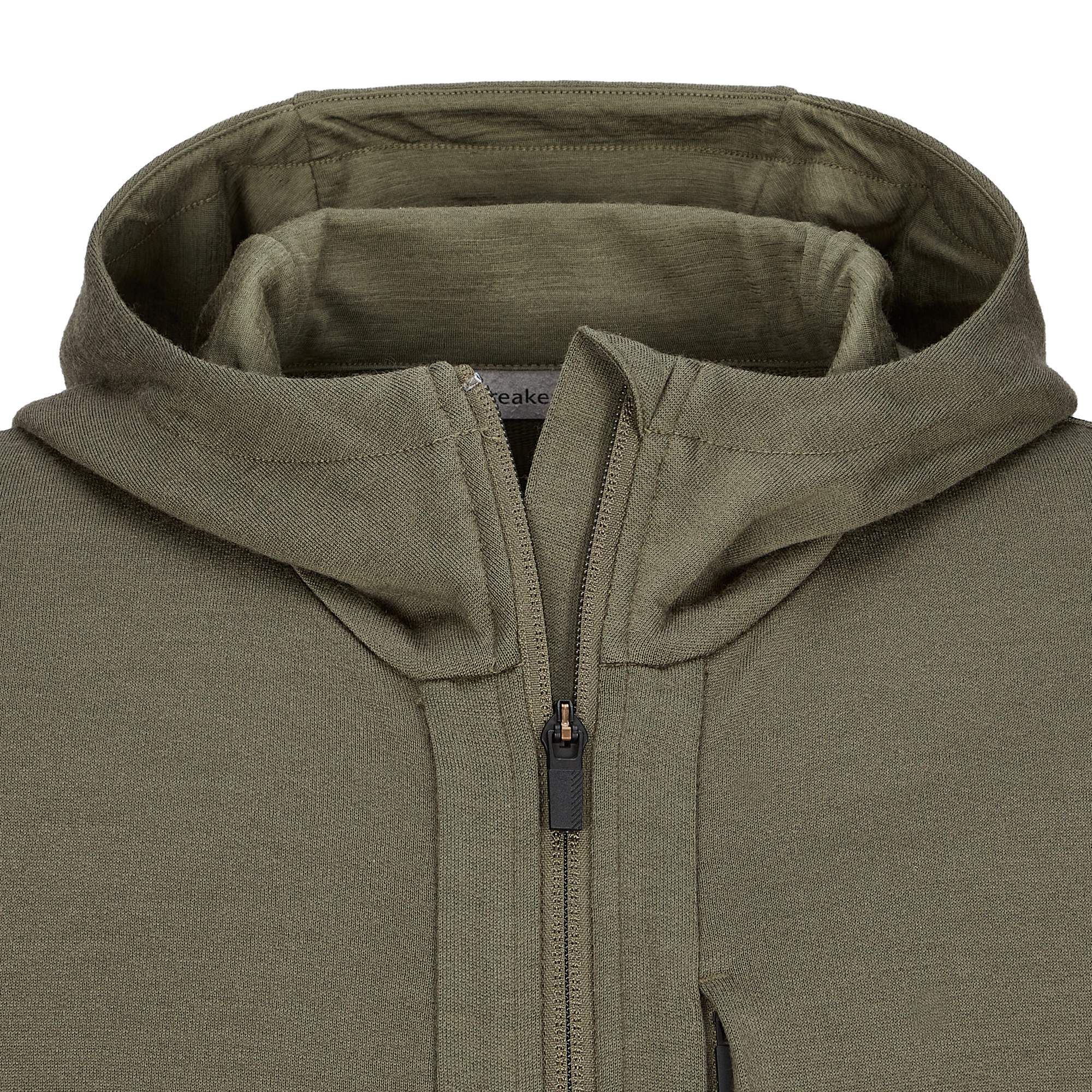 Icebreaker M QUANTUM III LS ZIP HOOD Herren - Wolljacke