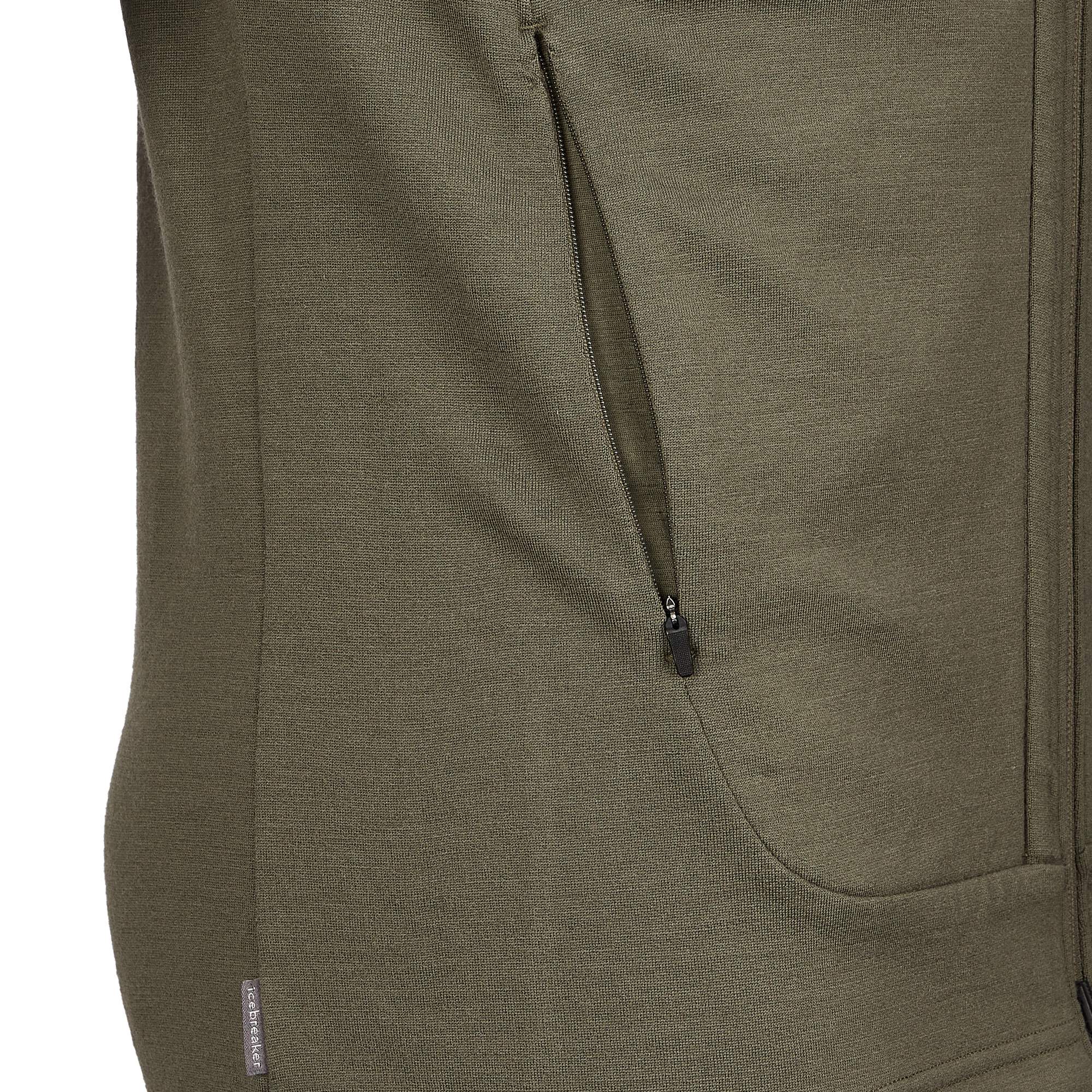 Icebreaker M QUANTUM III LS ZIP HOOD Herren - Wolljacke