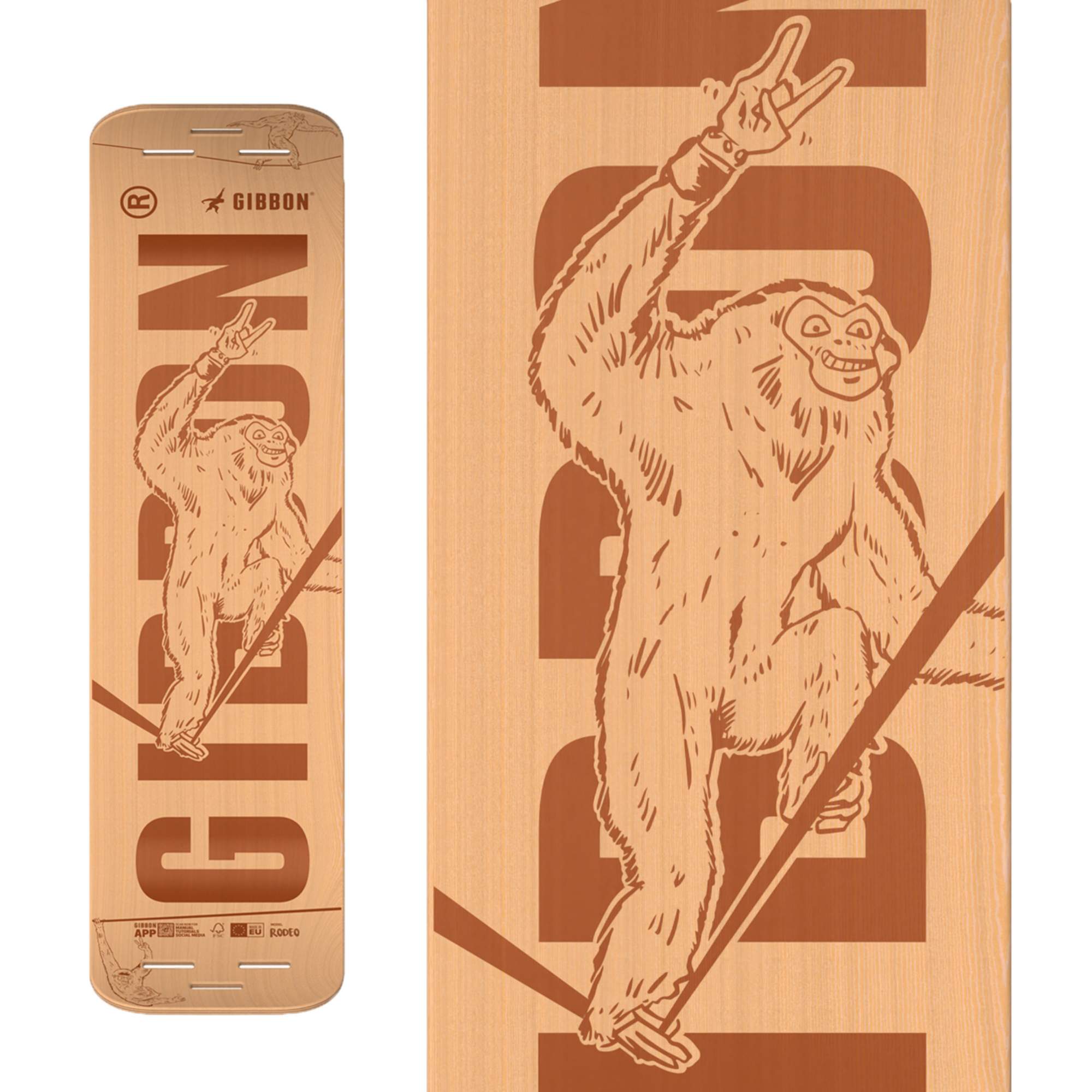 Gibbon GIBOARD SET - ROOTS ROCKER TRAVEL - Slackline
