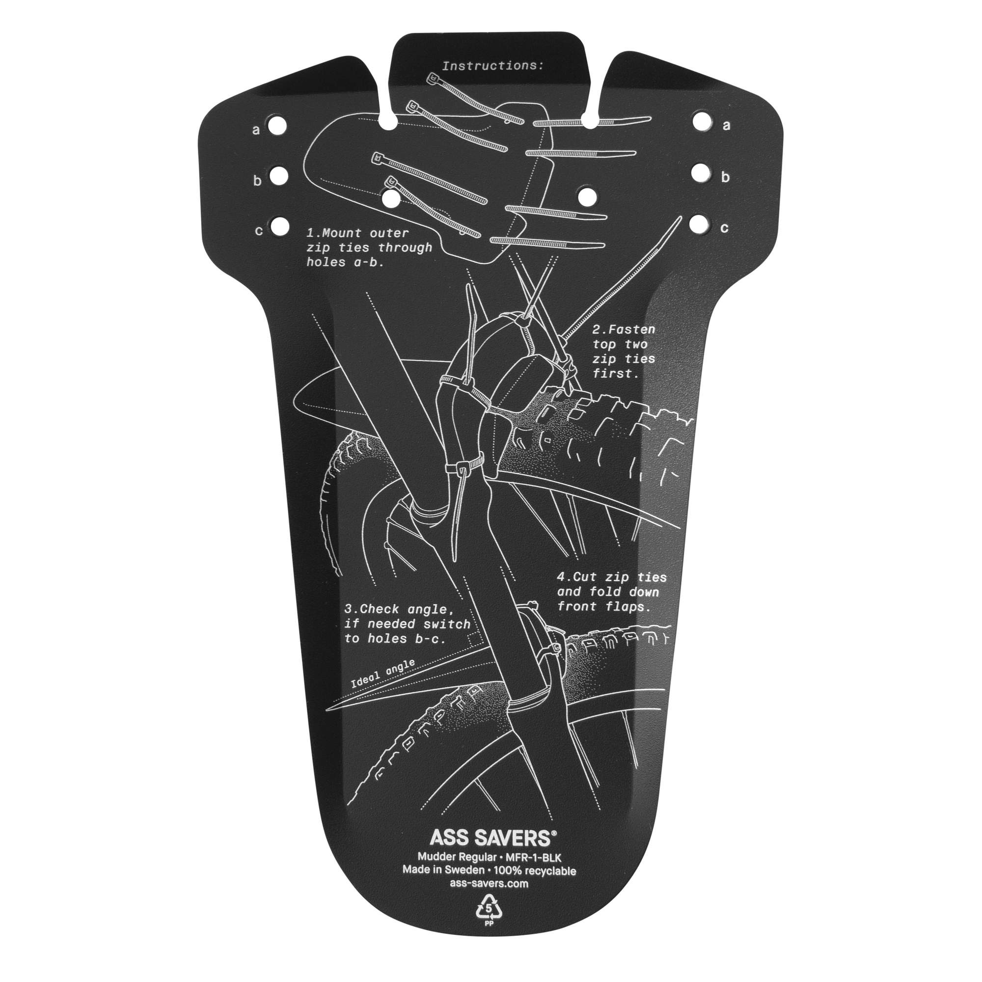 Ass Savers MFR-1 MUDDER, SPRITZSCHUTZ VR - Schutzblech