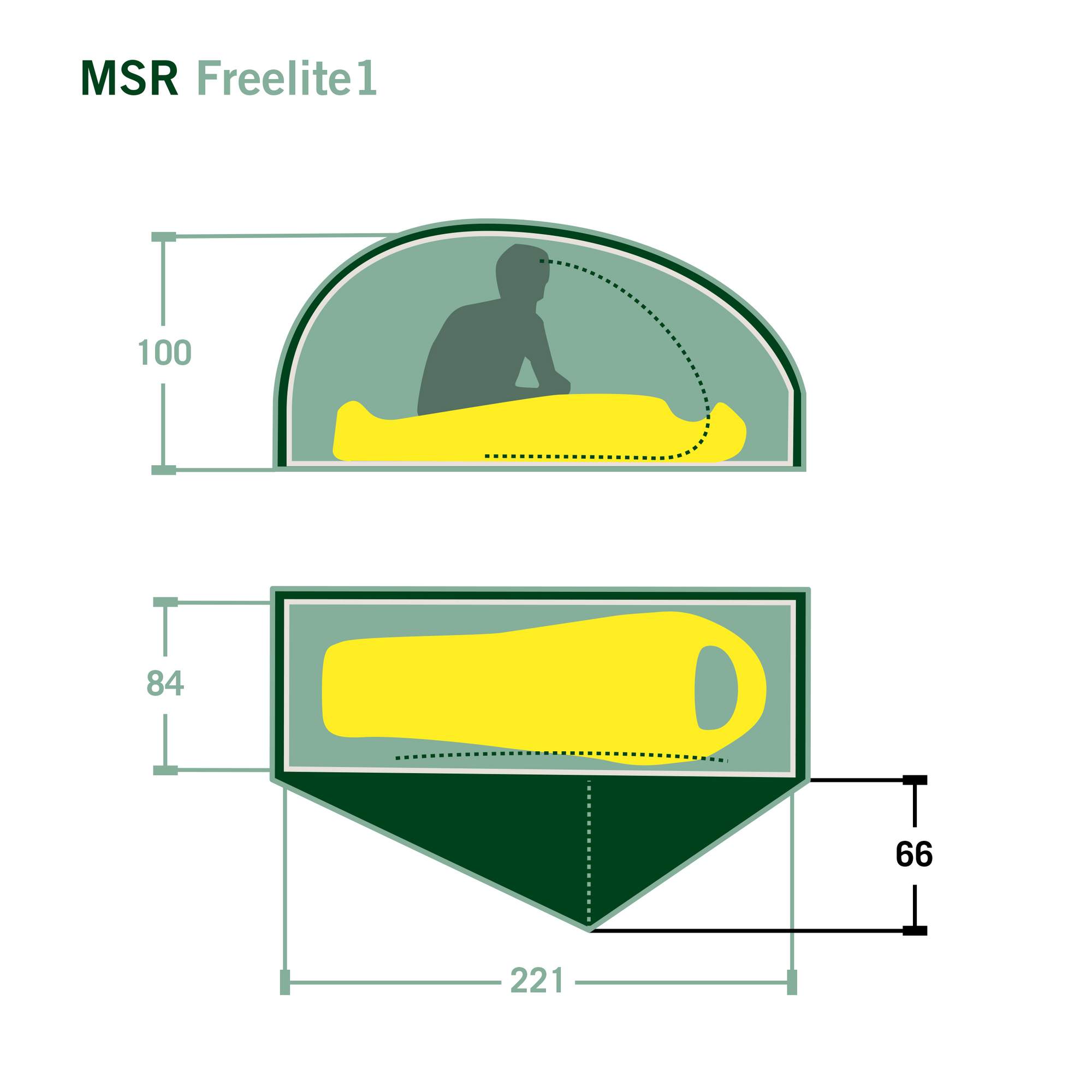 MSR FREELITE 1 - Einpersonenzelt