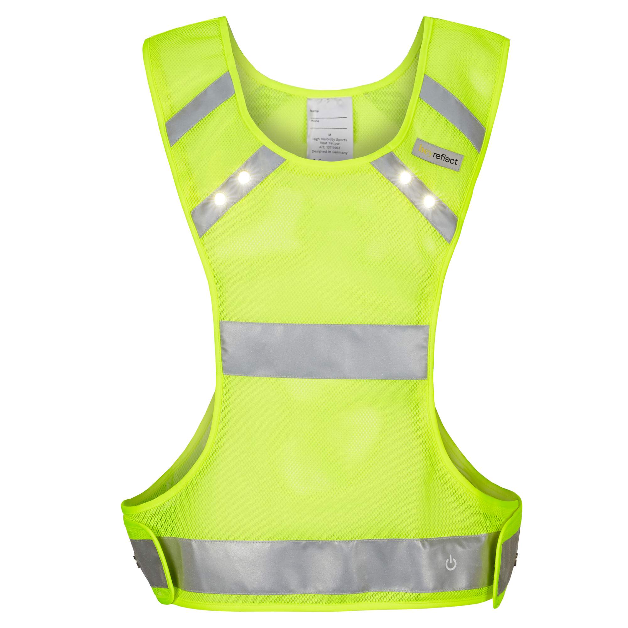 heyReflect LED HIGH VISIBILITY SPORTS VEST Unisex - Weste
