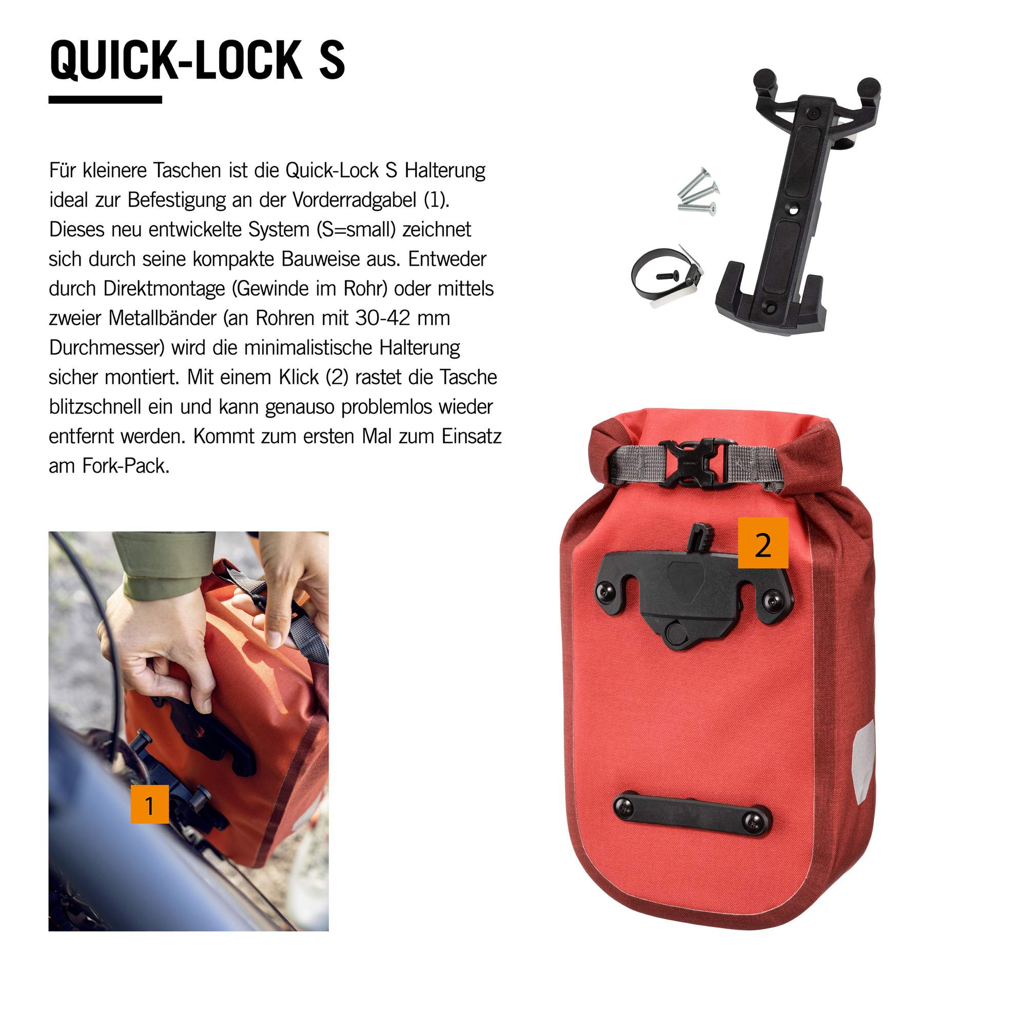 Ortlieb FORK-PACK PLUS 5.8 L - Fahrradtasche