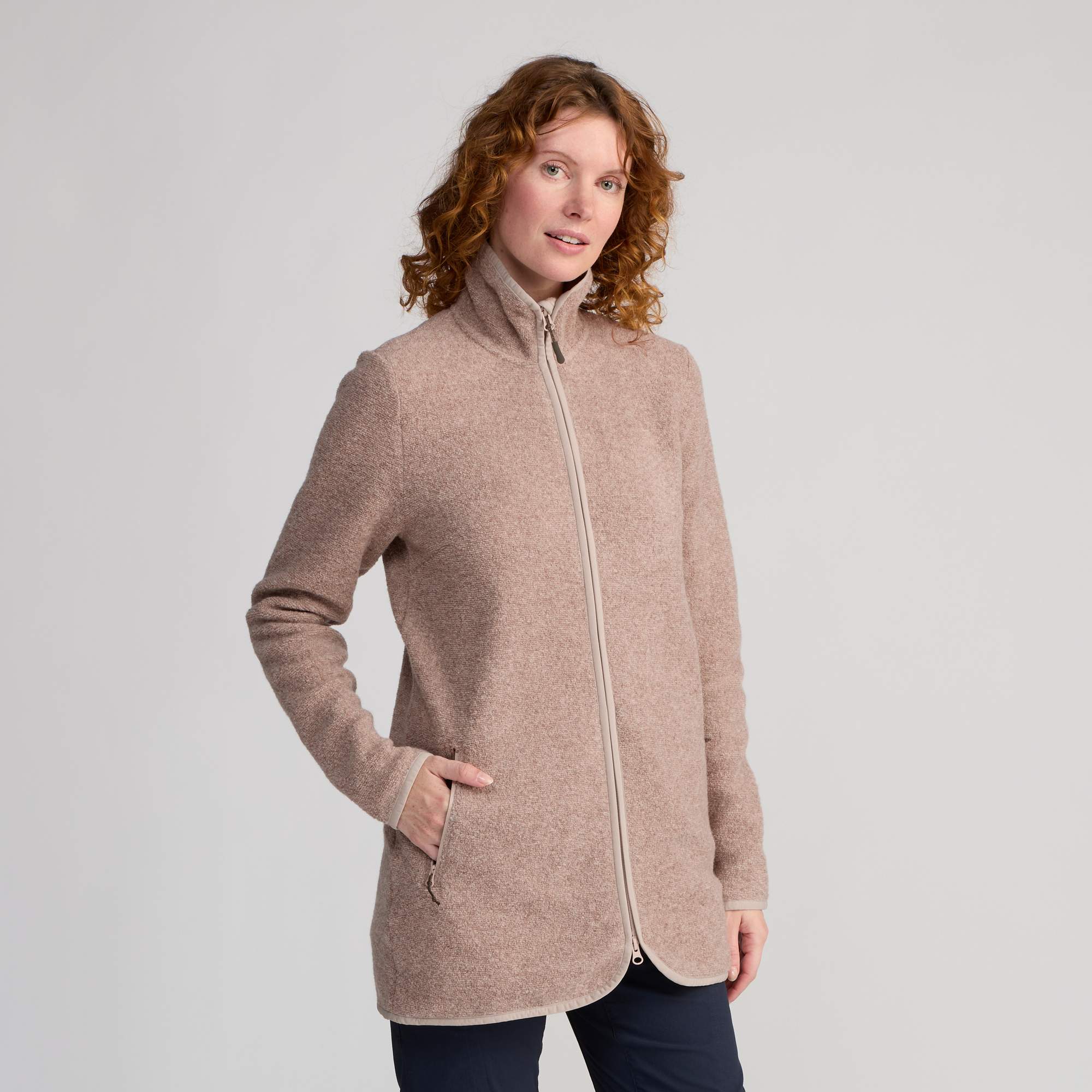 FRILUFTS REILA KNITTED FLEECE LONGJACKET Damen - Fleecejacke