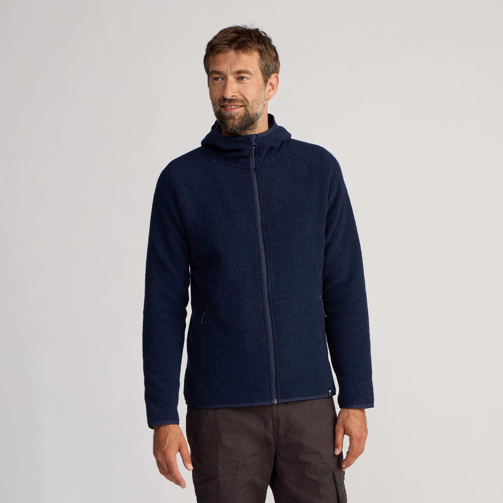 FRILUFTS REILA HOODED KNITTED FLEECE JACKET Herren - Wolljacke