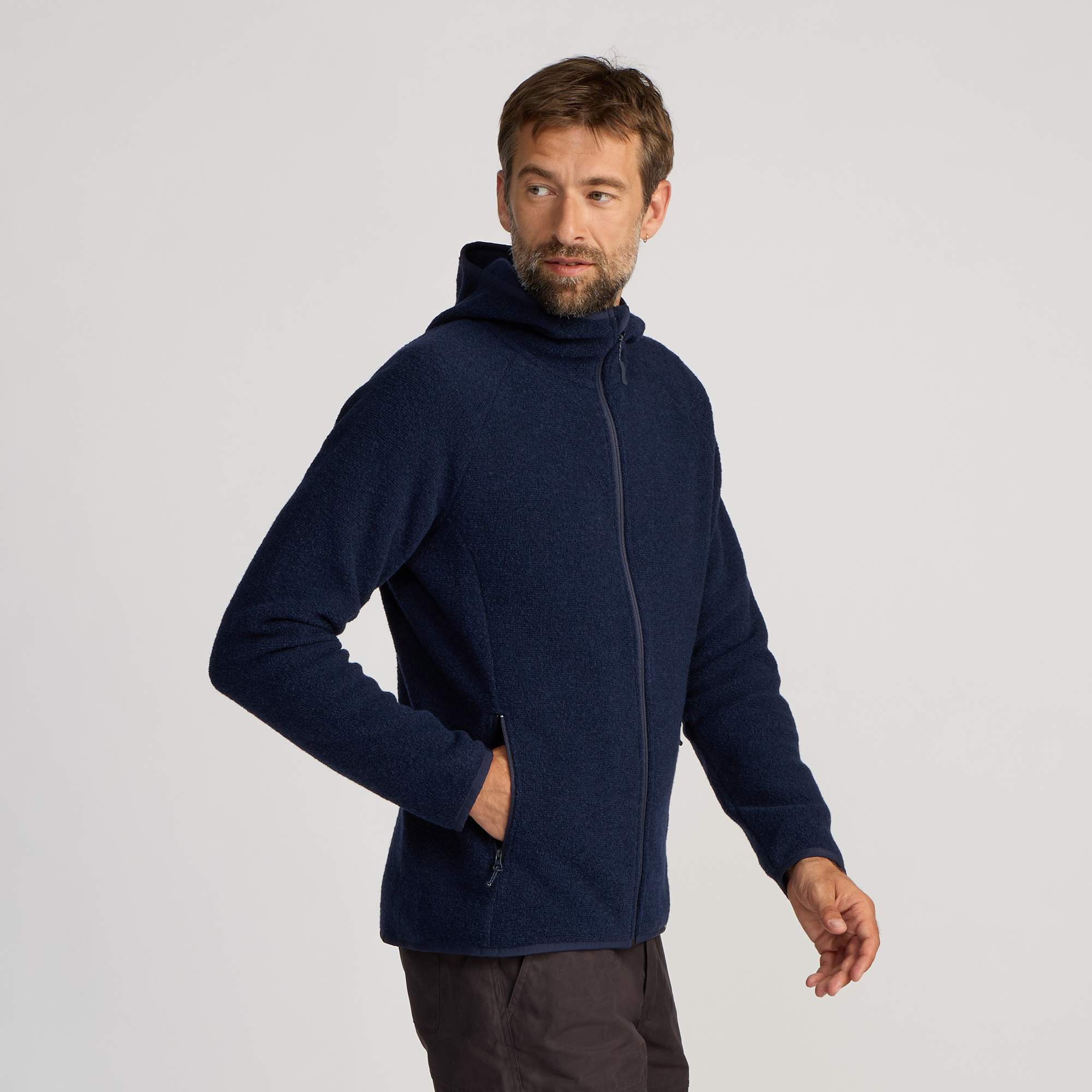 FRILUFTS REILA HOODED KNITTED FLEECE JACKET Herren - Wolljacke
