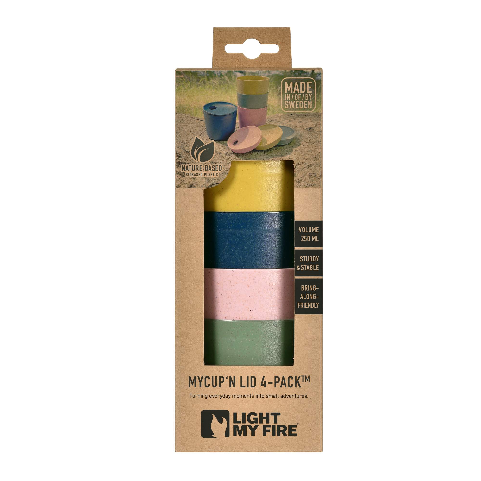 Light My Fire MYCUP\'N LID SHORT 4-PACK - Becher