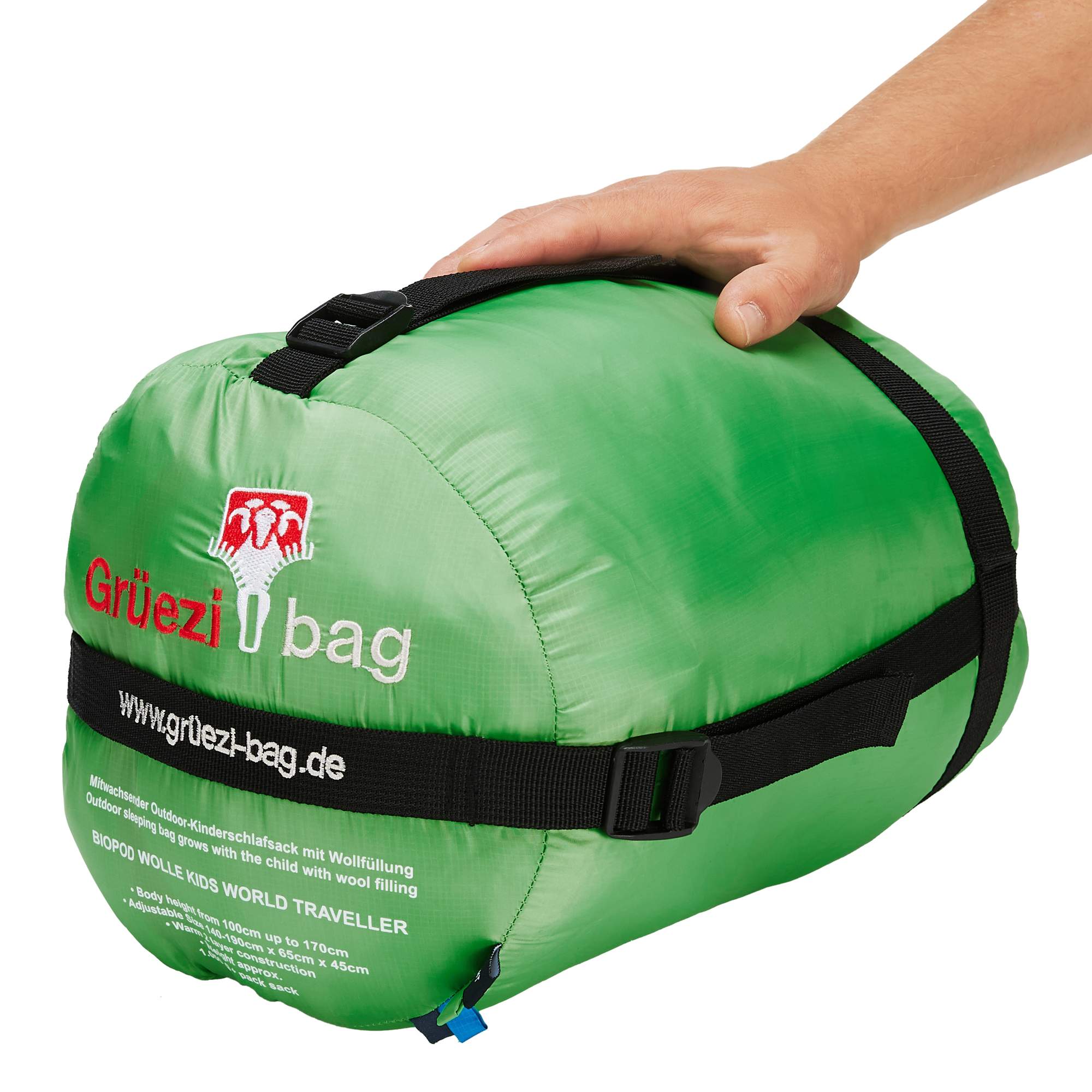 Grüezi bag BIOPOD WOLLE KIDS WORLD TRAVELLER Kinder - Kinderschlafsack