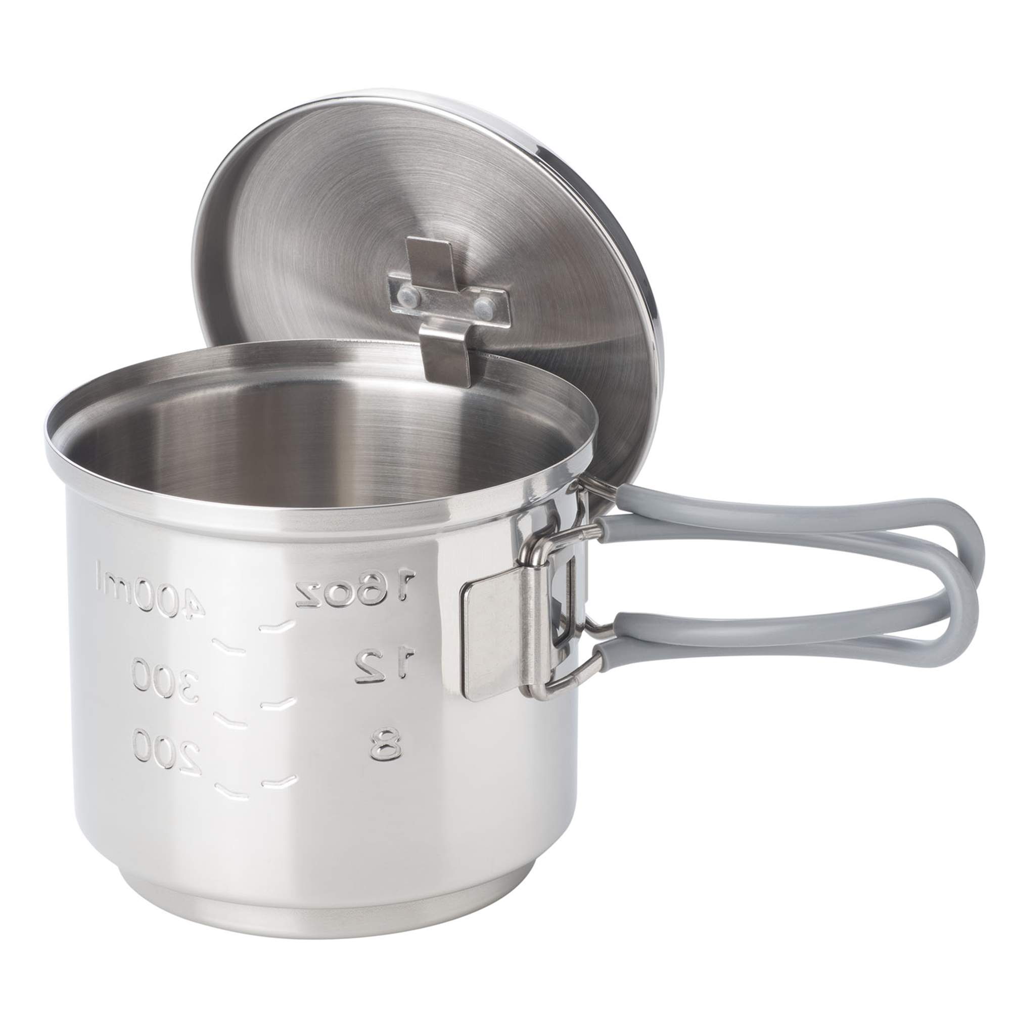 Esbit COOKSET FOR SOLID FUEL, 585 ML, STAINLESS STEEL