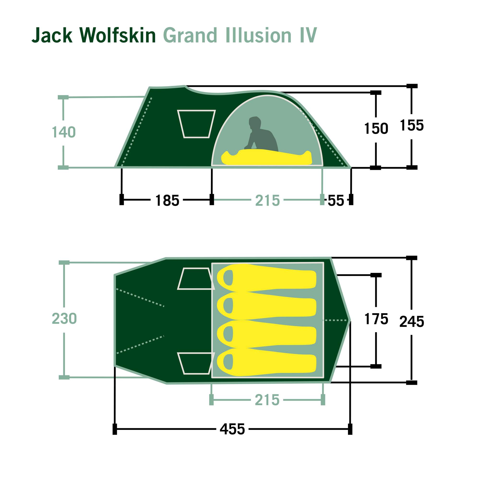Jack Wolfskin GRAND ILLUSION IV - Familienzelt