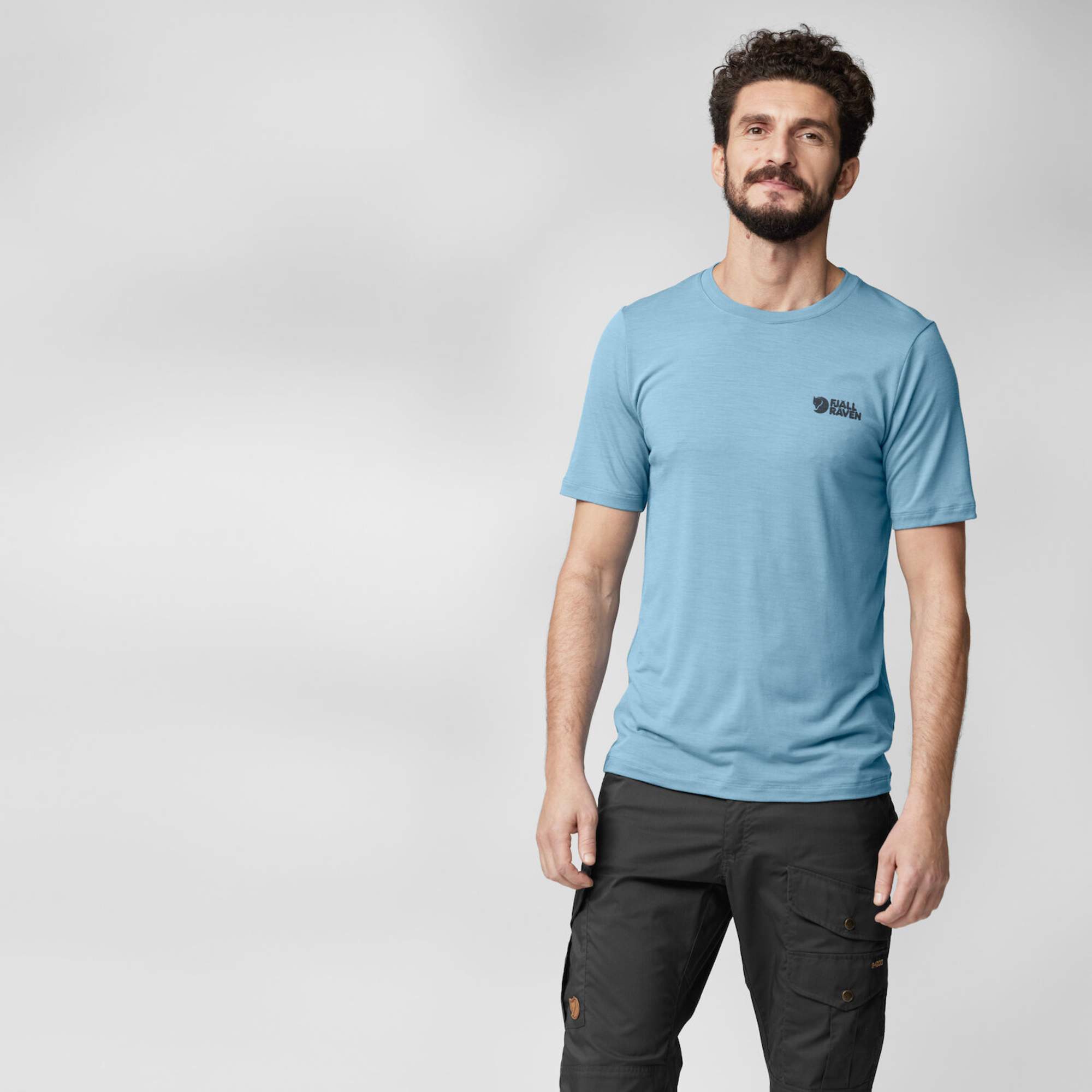 Fjällräven ABISKO WOOL LOGO SS M Herren - Funktionsshirt