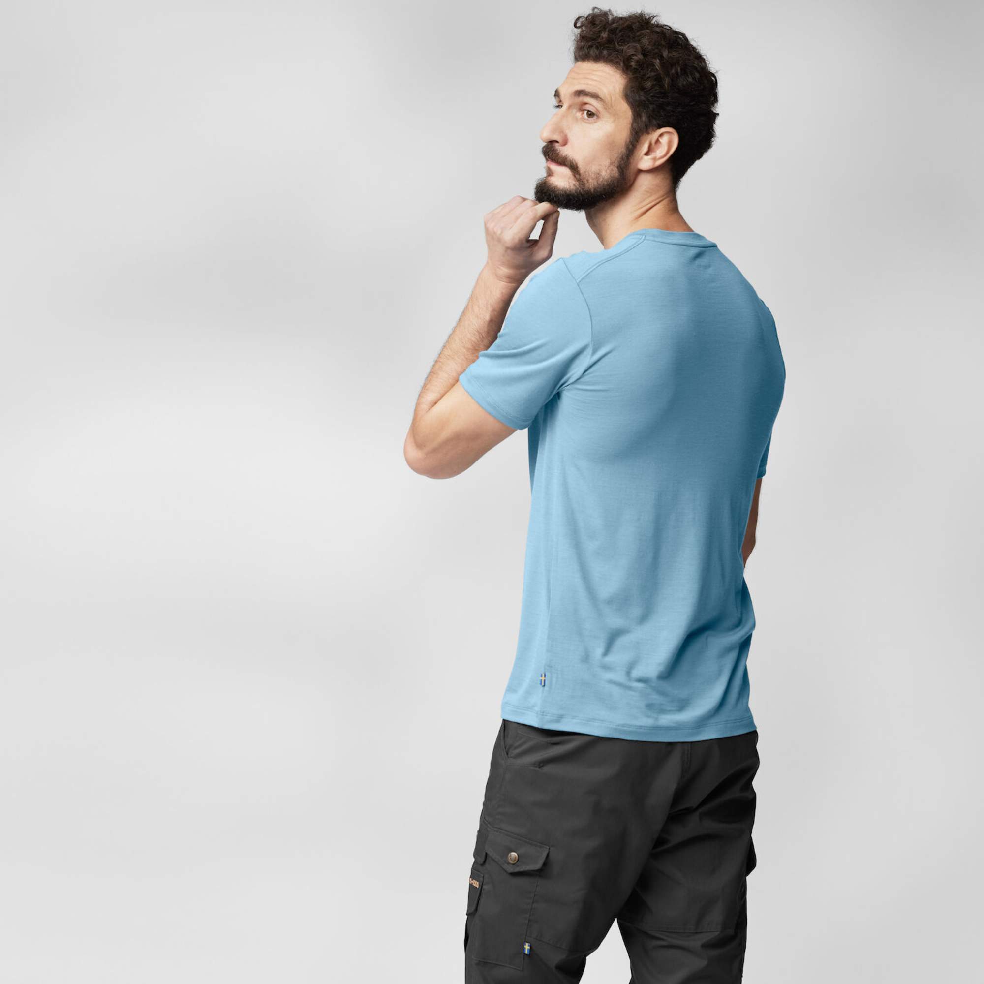 Fjällräven ABISKO WOOL LOGO SS M Herren - Funktionsshirt