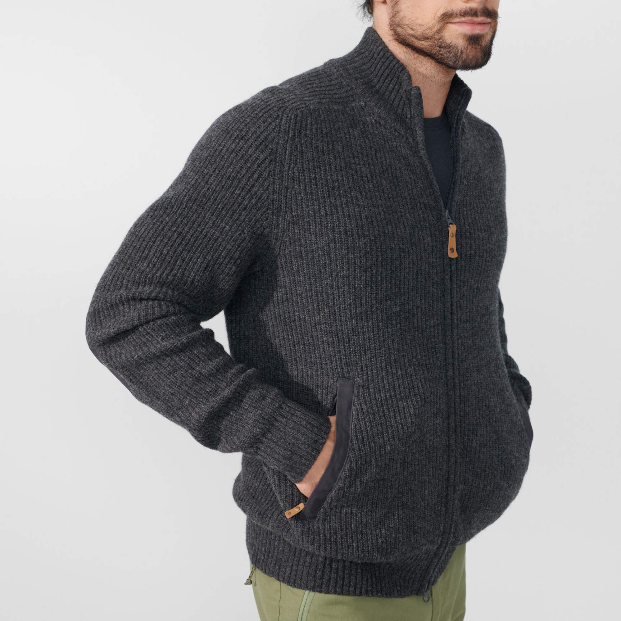 Fjällräven ÖVIK ZIP CARDIGAN KNIT M Herren - Wolljacke