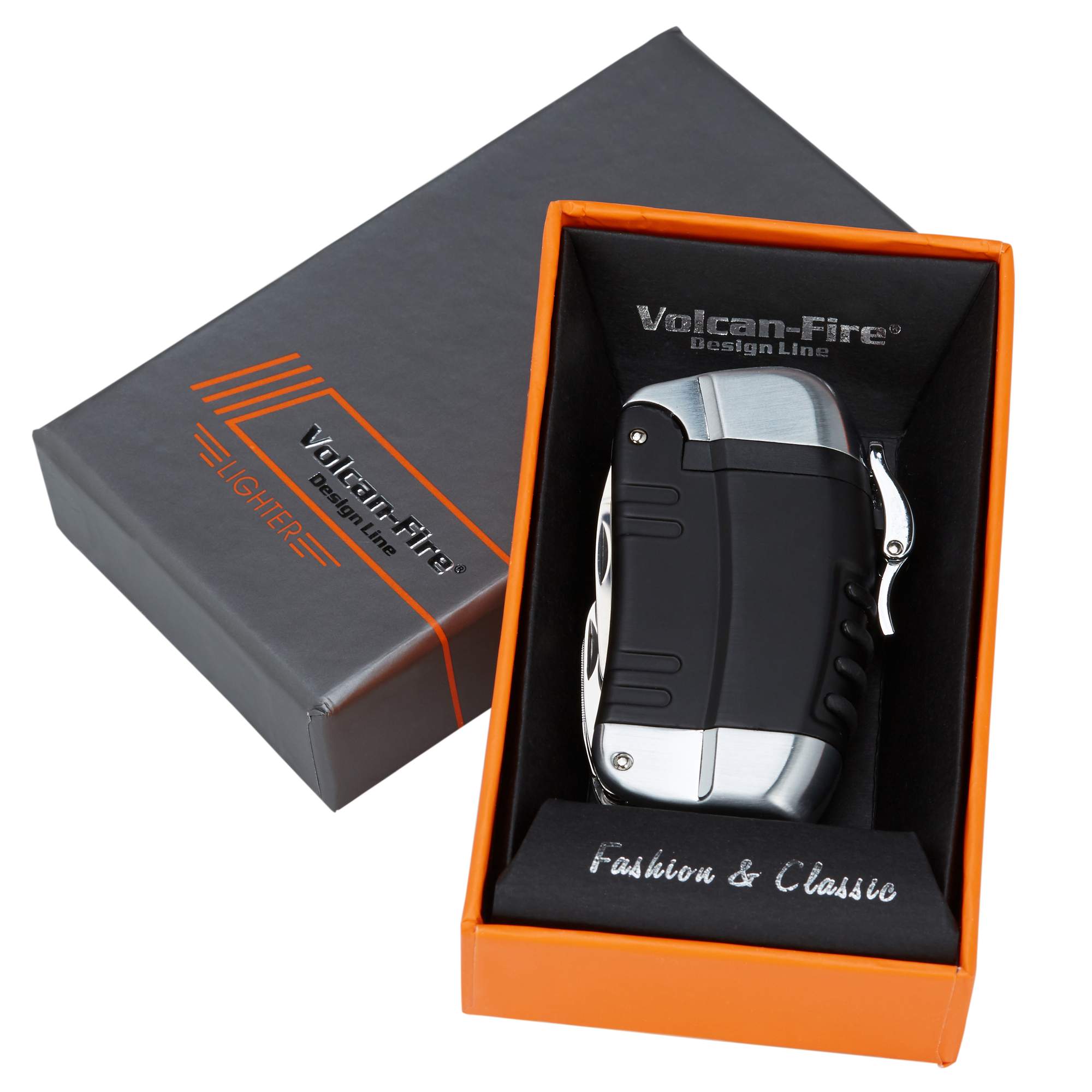 V-Fire DL27 COOLJET CHROM BLACK - Feuerzeug