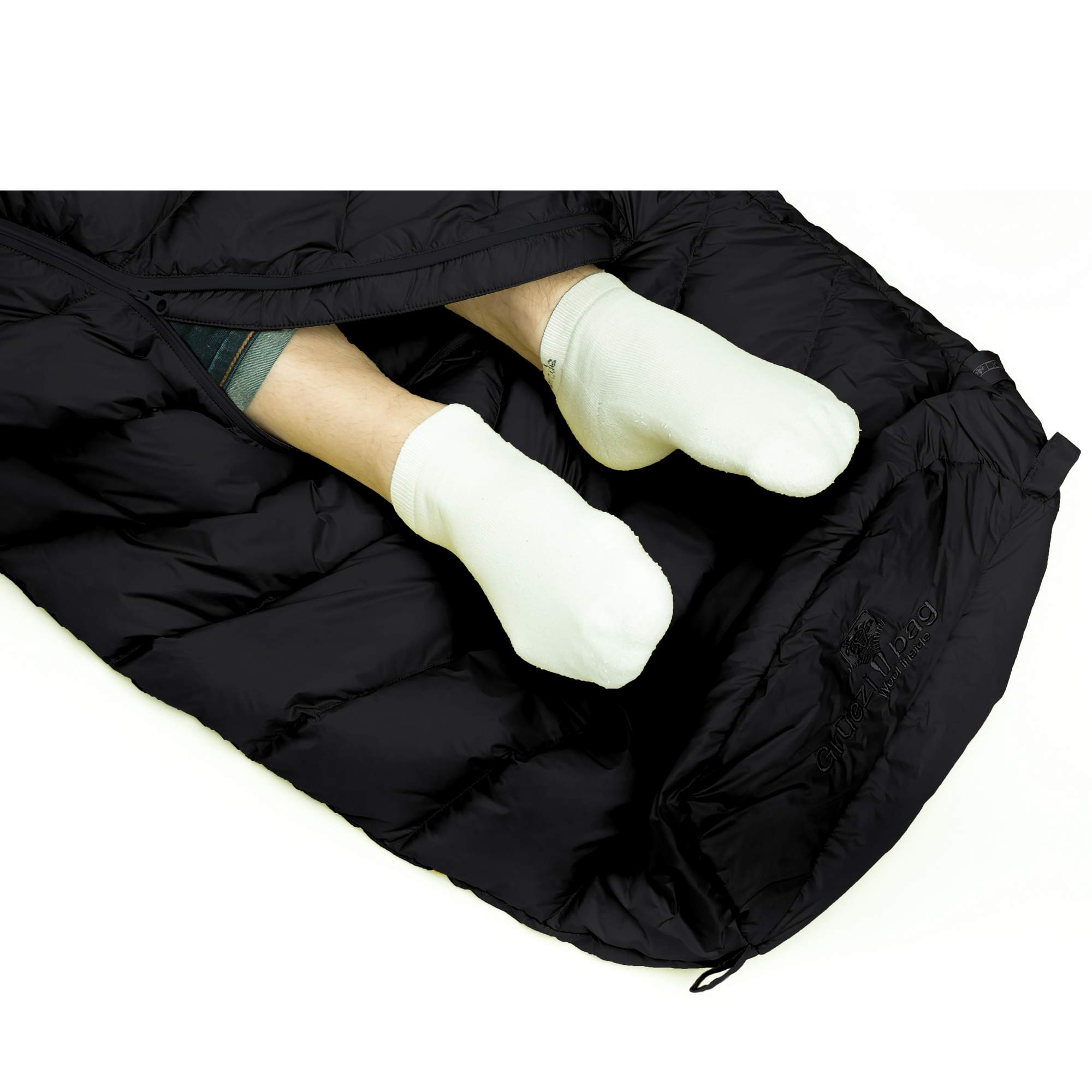 Grüezi bag BIOPOD DOWNWOOL EXTREME LIGHT BLACK EDITION - Sommerschlafsack