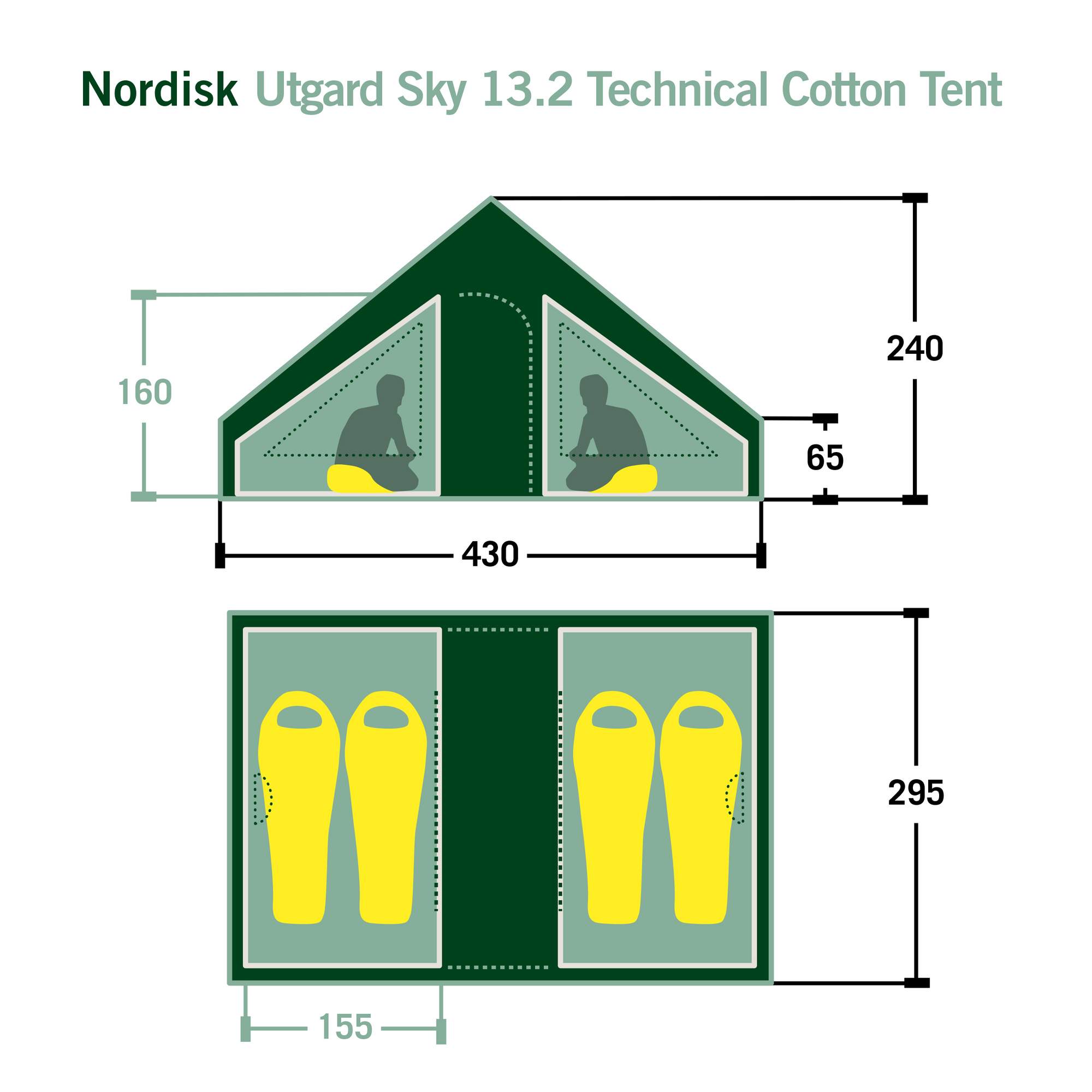 Nordisk UTGARD SKY 13.2 TECHNICAL COTTON TENT - Gruppenzelt