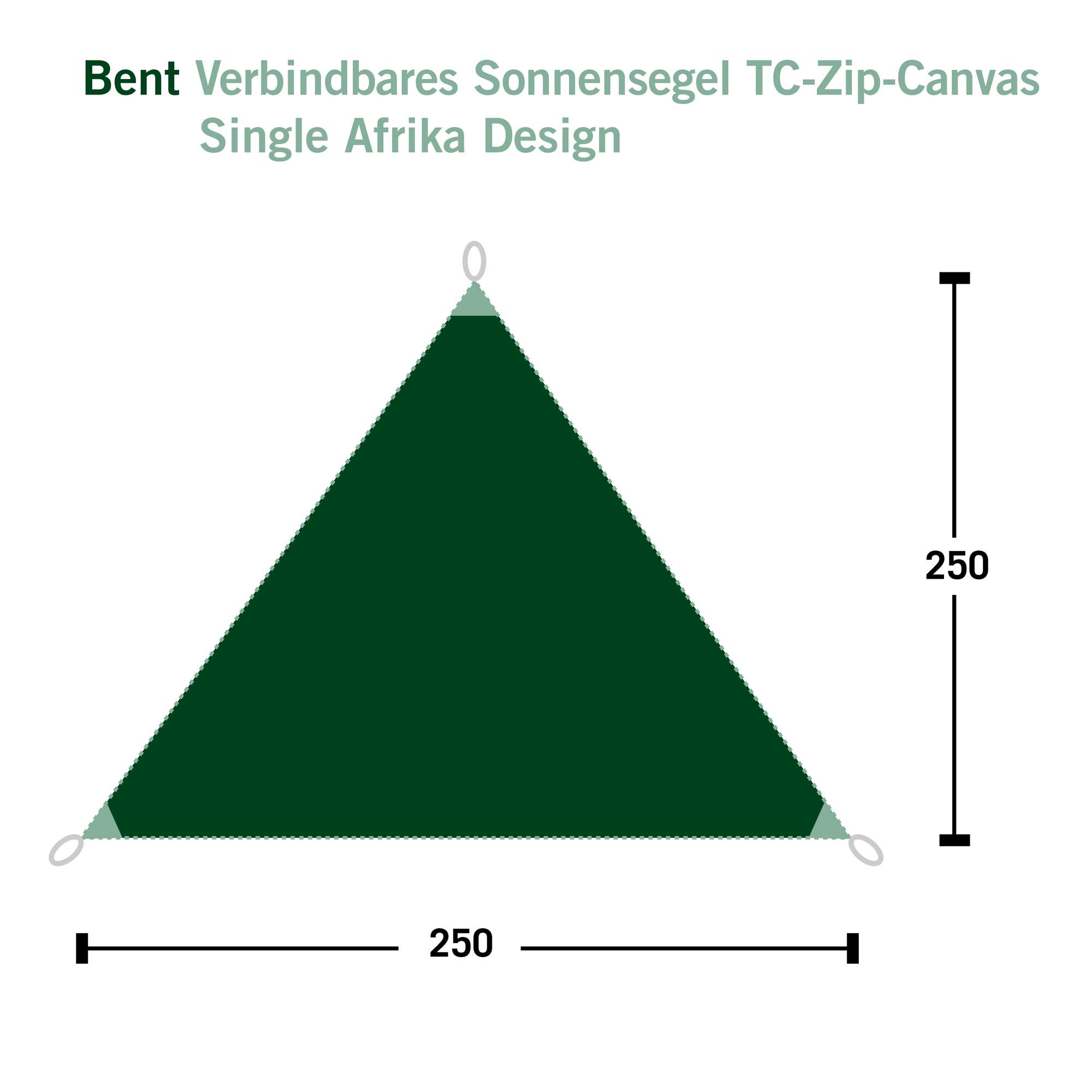 Bent VERBINDBARES SONNENSEGEL TC-ZIP-CANVAS SINGLE - Tarp