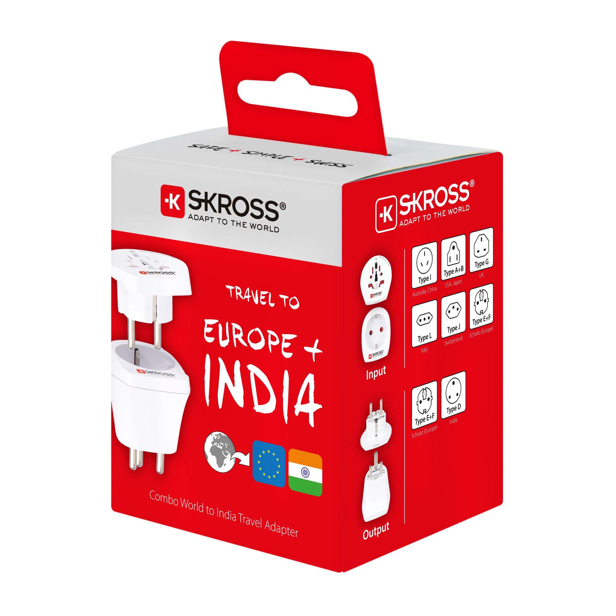 SKROSS COMBO WORLD EU + IND - Reisestecker