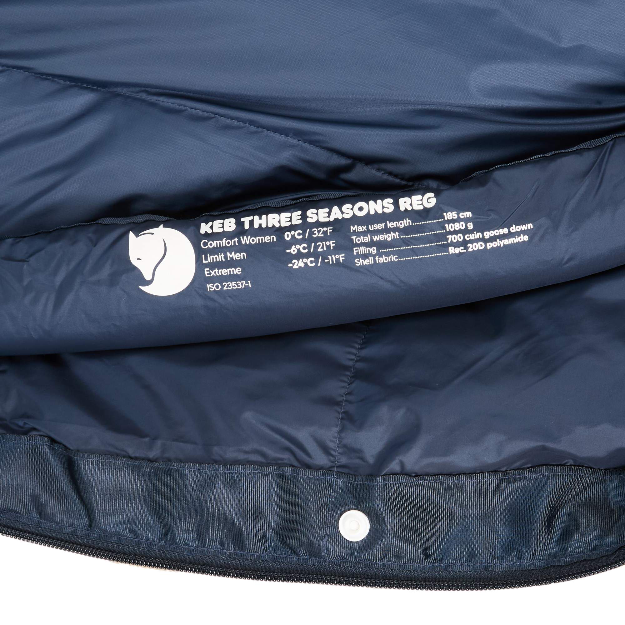 Fjällräven KEB THREE SEASONS REGULAR Unisex - Daunenschlafsack Fjällräven KEB THREE SEASONS REGULAR Unisex - Daunenschlafsack
