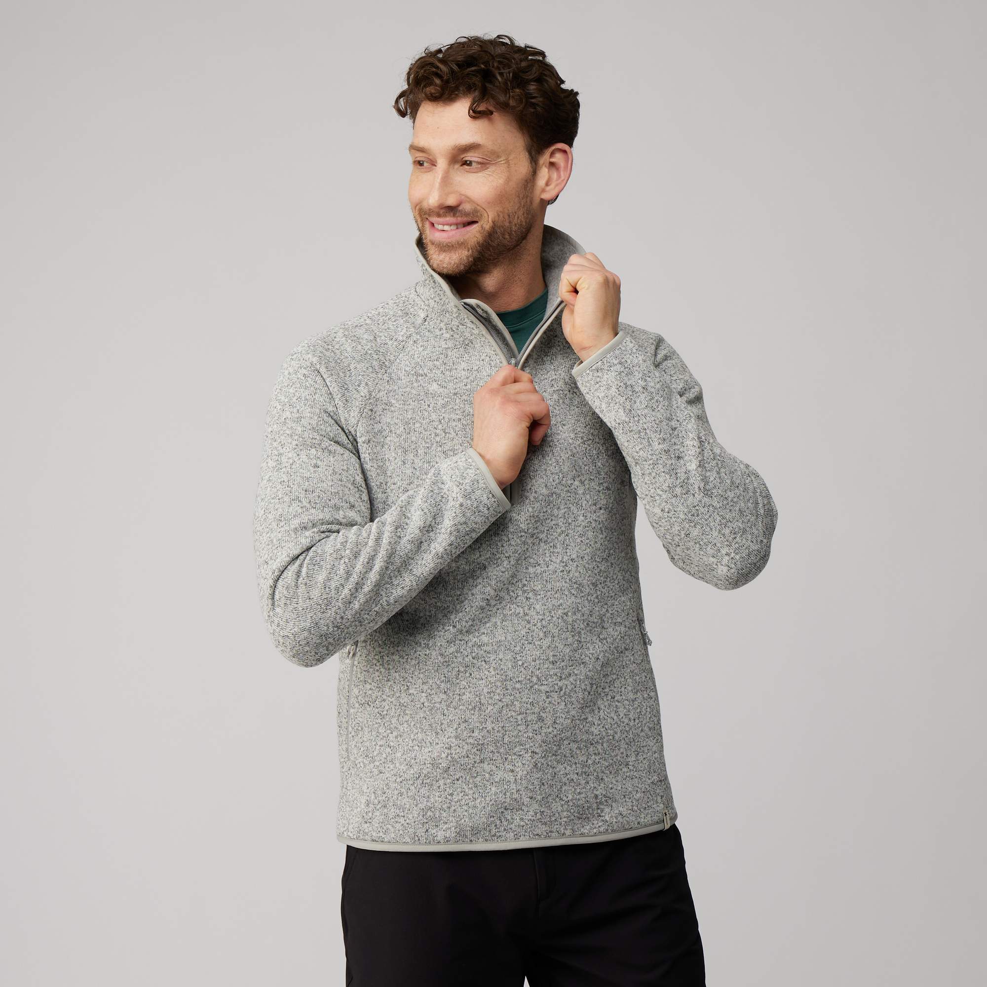 FRILUFTS HAGLEREN KNITTED FLEECE HALFZIP Herren - Fleecepullover