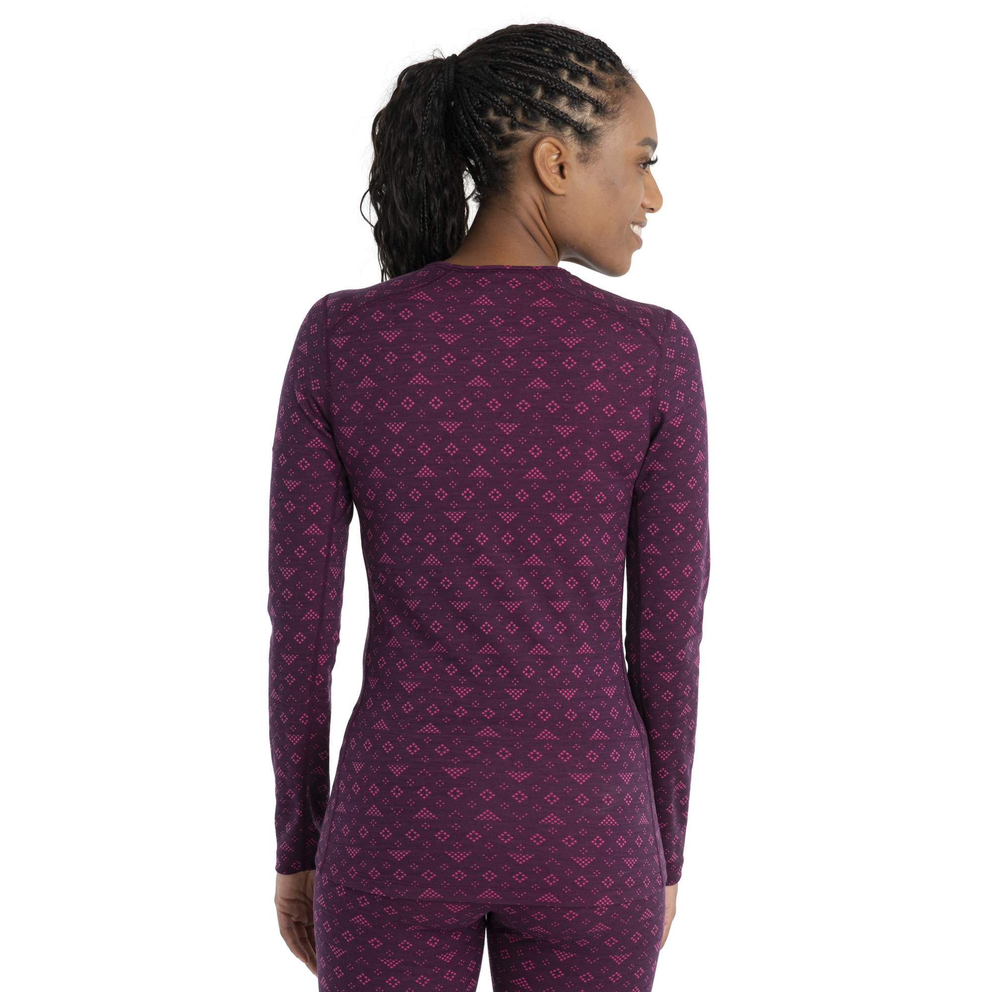 Icebreaker W MERINO 200 OASIS LS CREWE FIRST SNOW Damen - Funktionsshirt