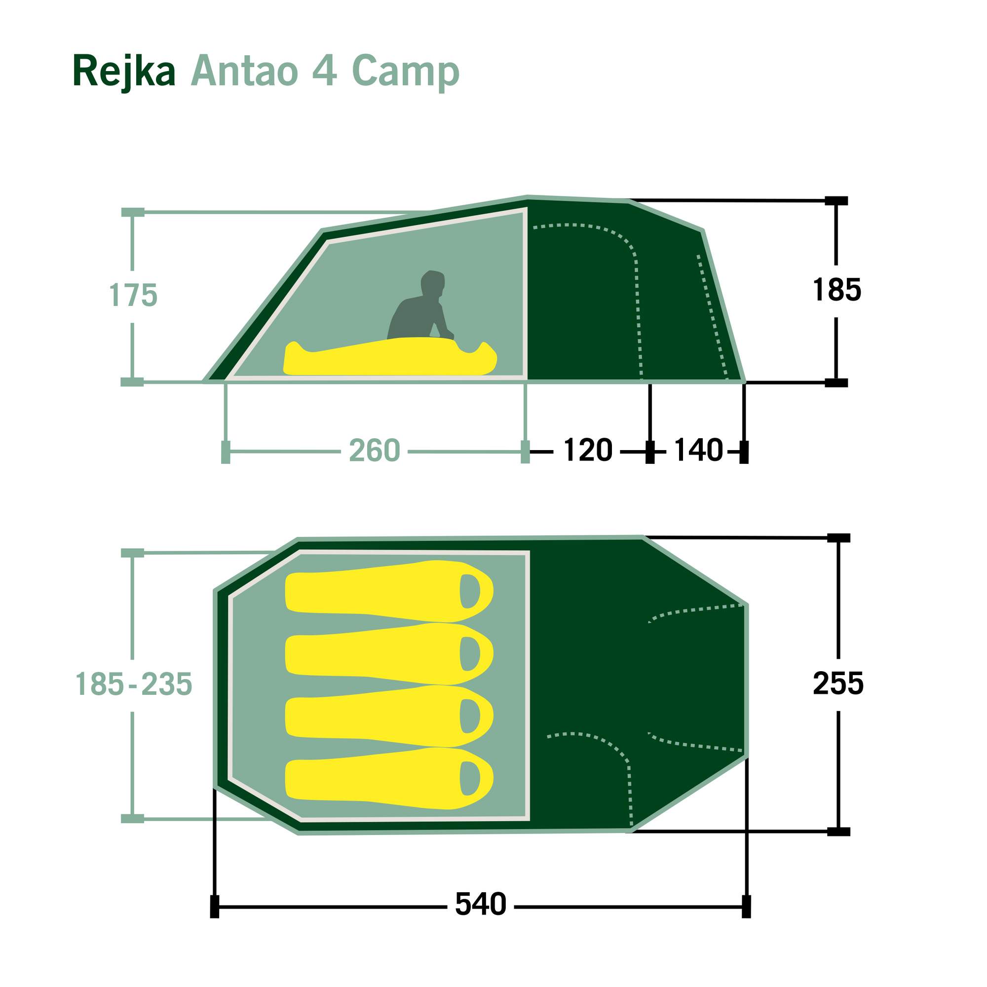 Rejka ANTAO IV CAMP - Familienzelt