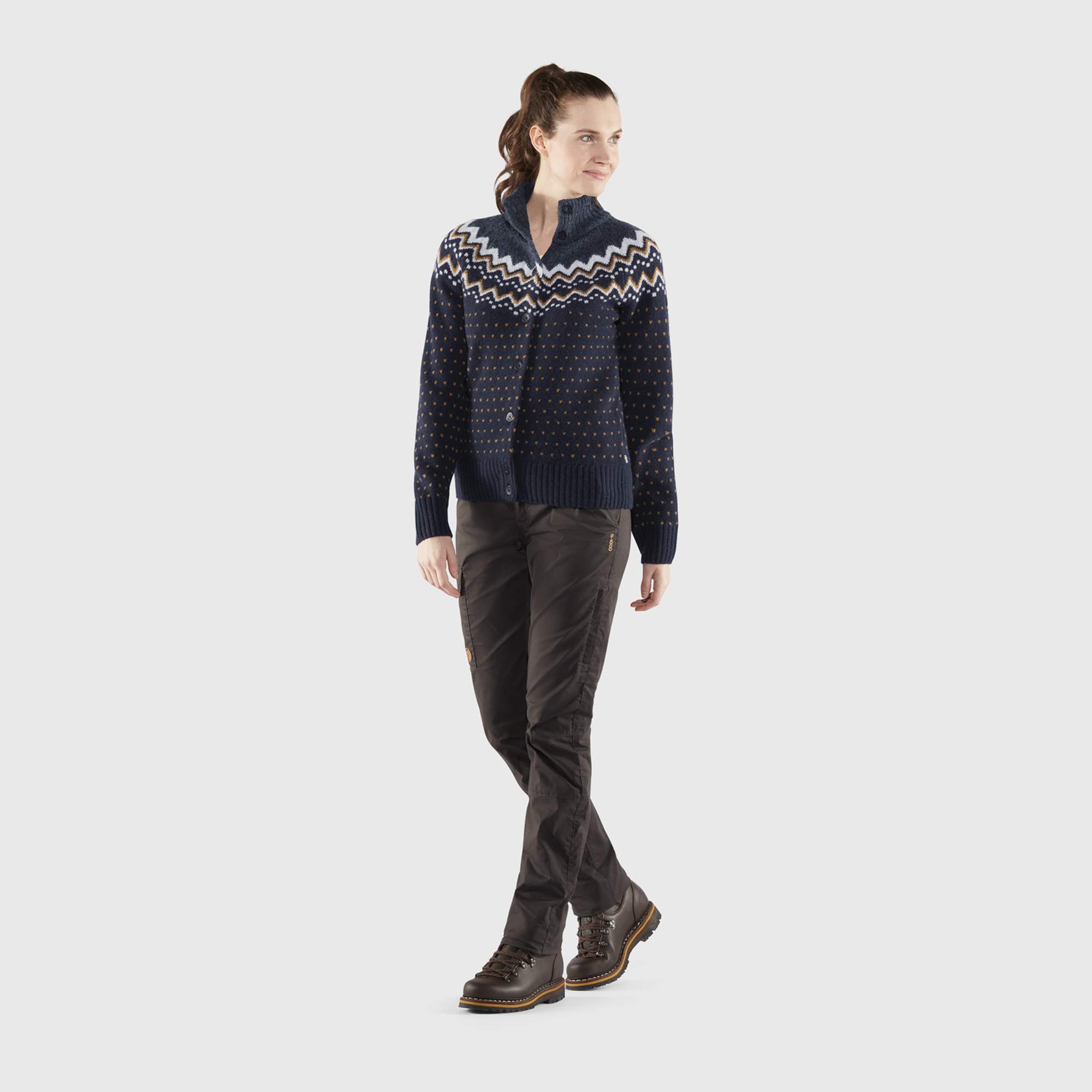 Fjällräven ÖVIK KNIT CARDIGAN W Damen - Wolljacke