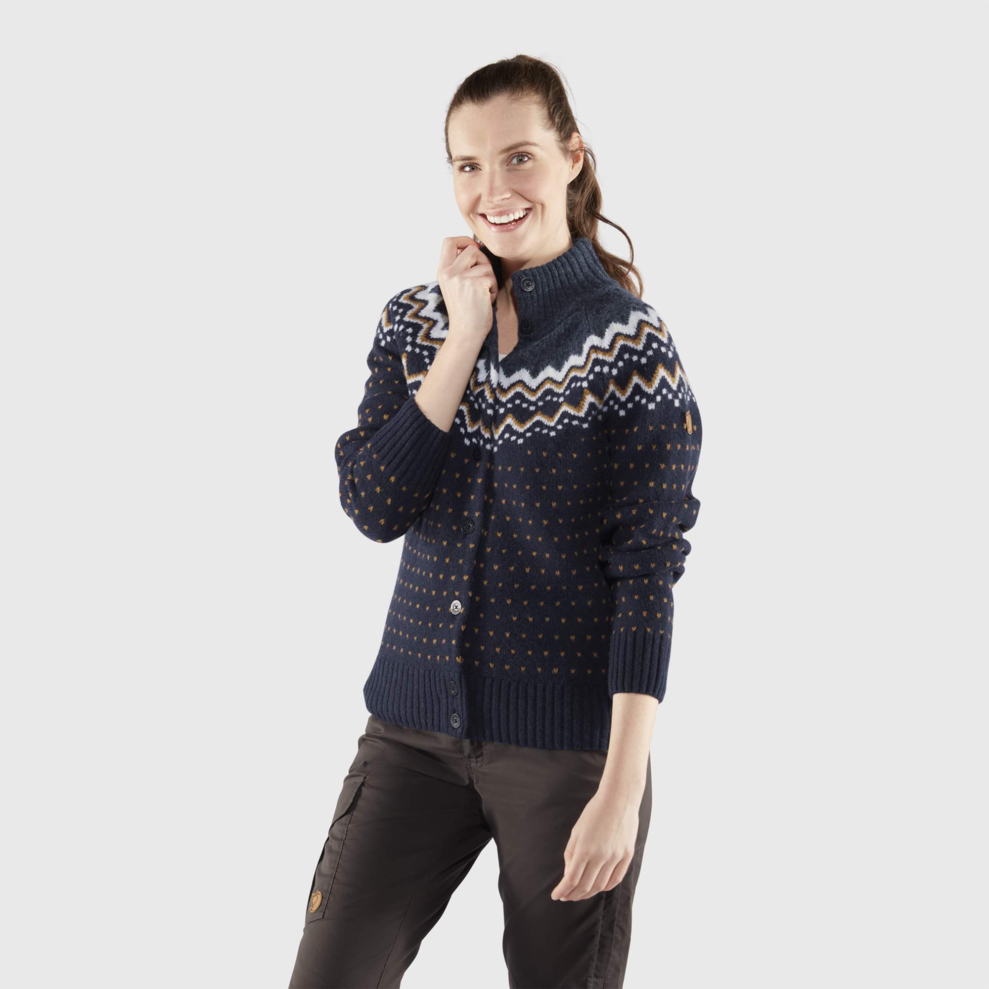 Fjällräven ÖVIK KNIT CARDIGAN W Damen - Wolljacke