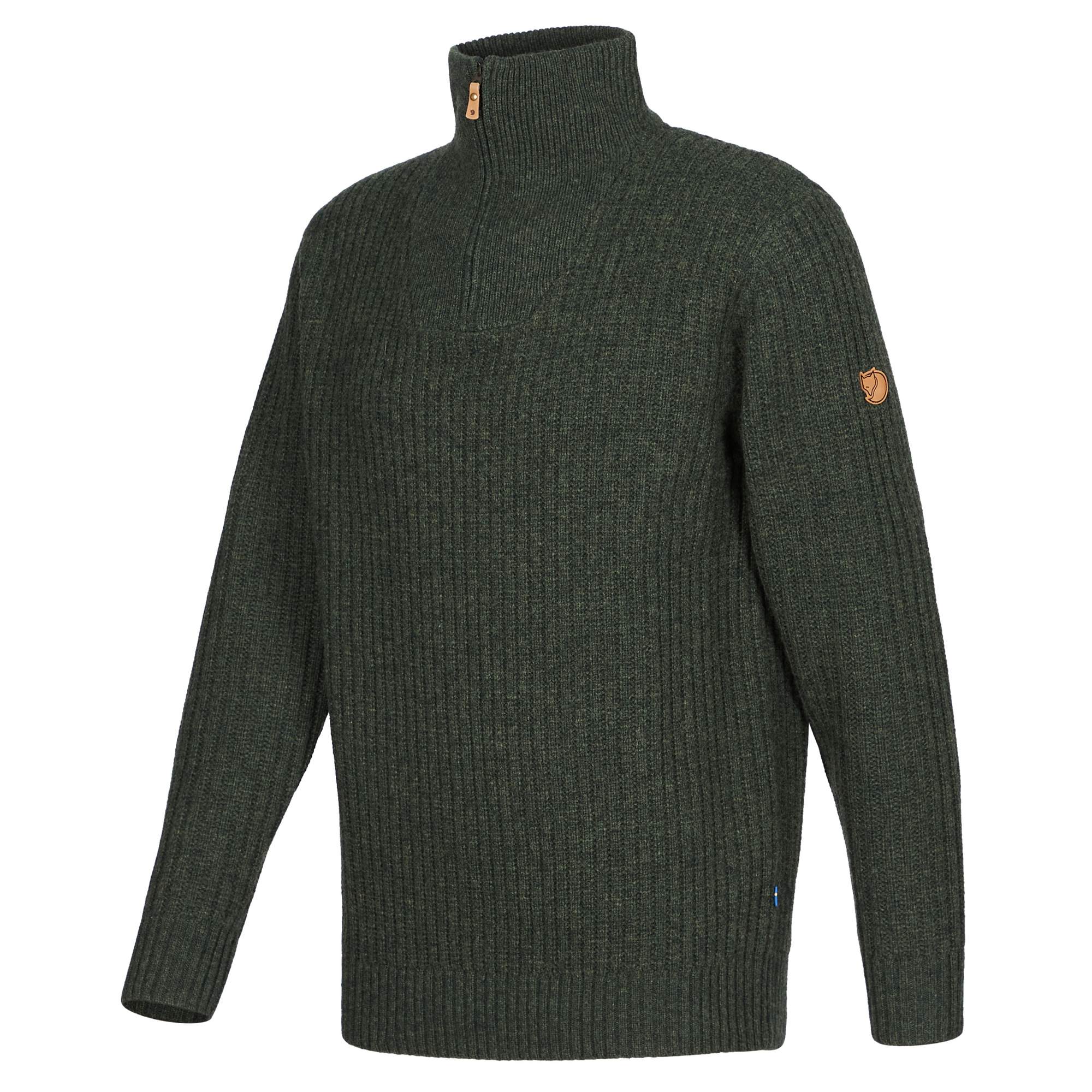 Fjällräven ÖVIK HALF ZIP KNIT M Herren - Wollpullover