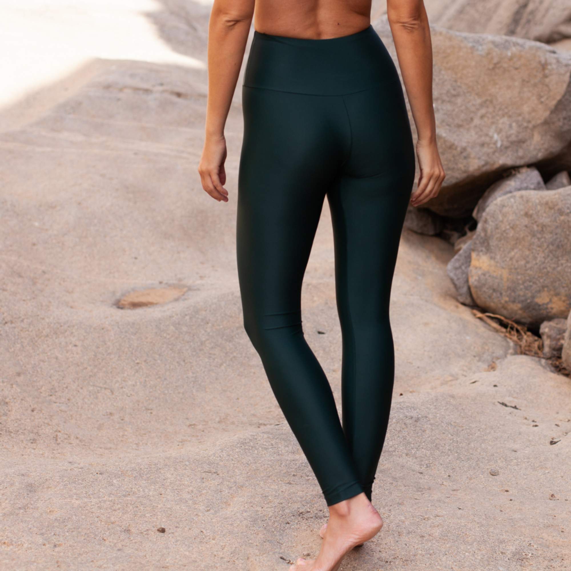 Inaska HIGH WAIST TIGHT CHILL DARK GREEN Damen - Leggings
