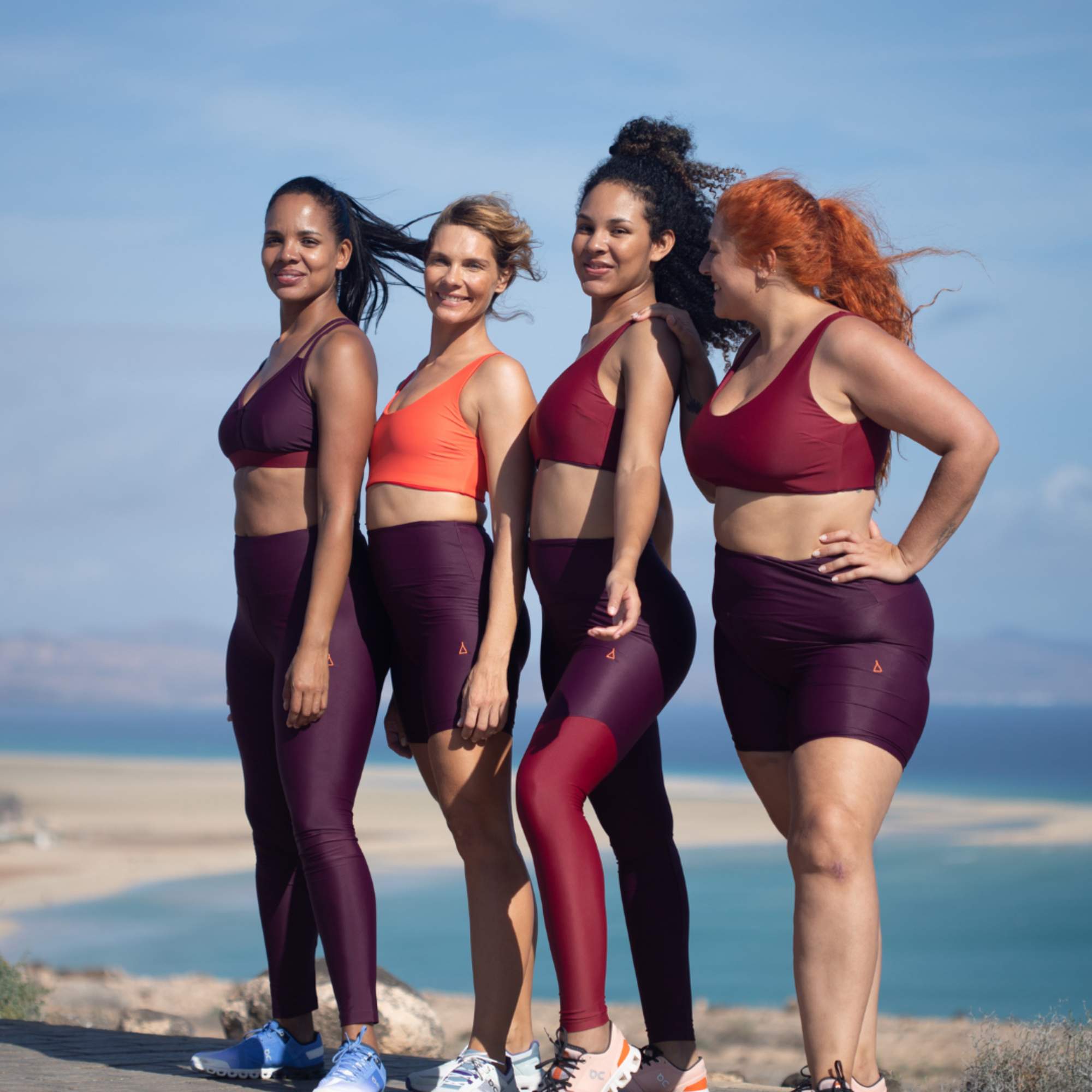 Inaska HIGH WAIST TIGHT CHILL DARK BERRY Damen - Leggings