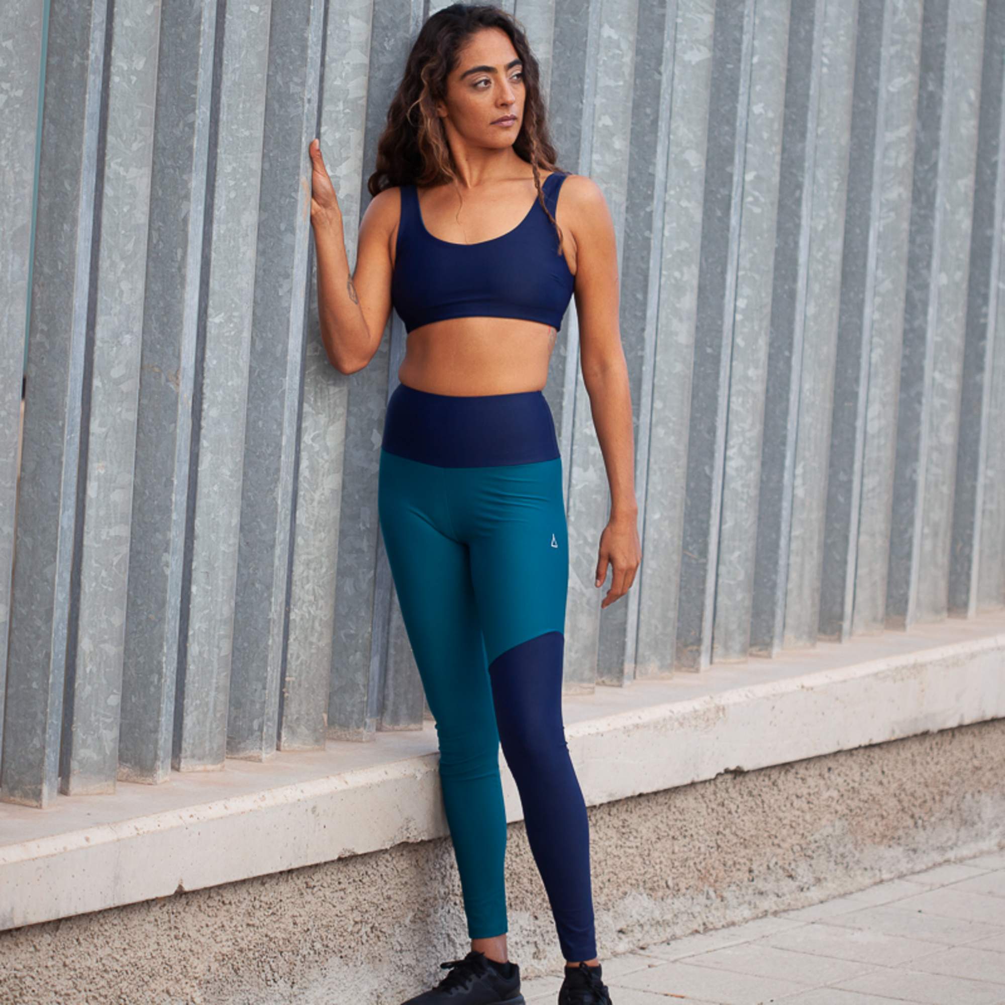 Inaska HIGH WAIST TIGHT WILD BLUE-PETROL Damen - Leggings