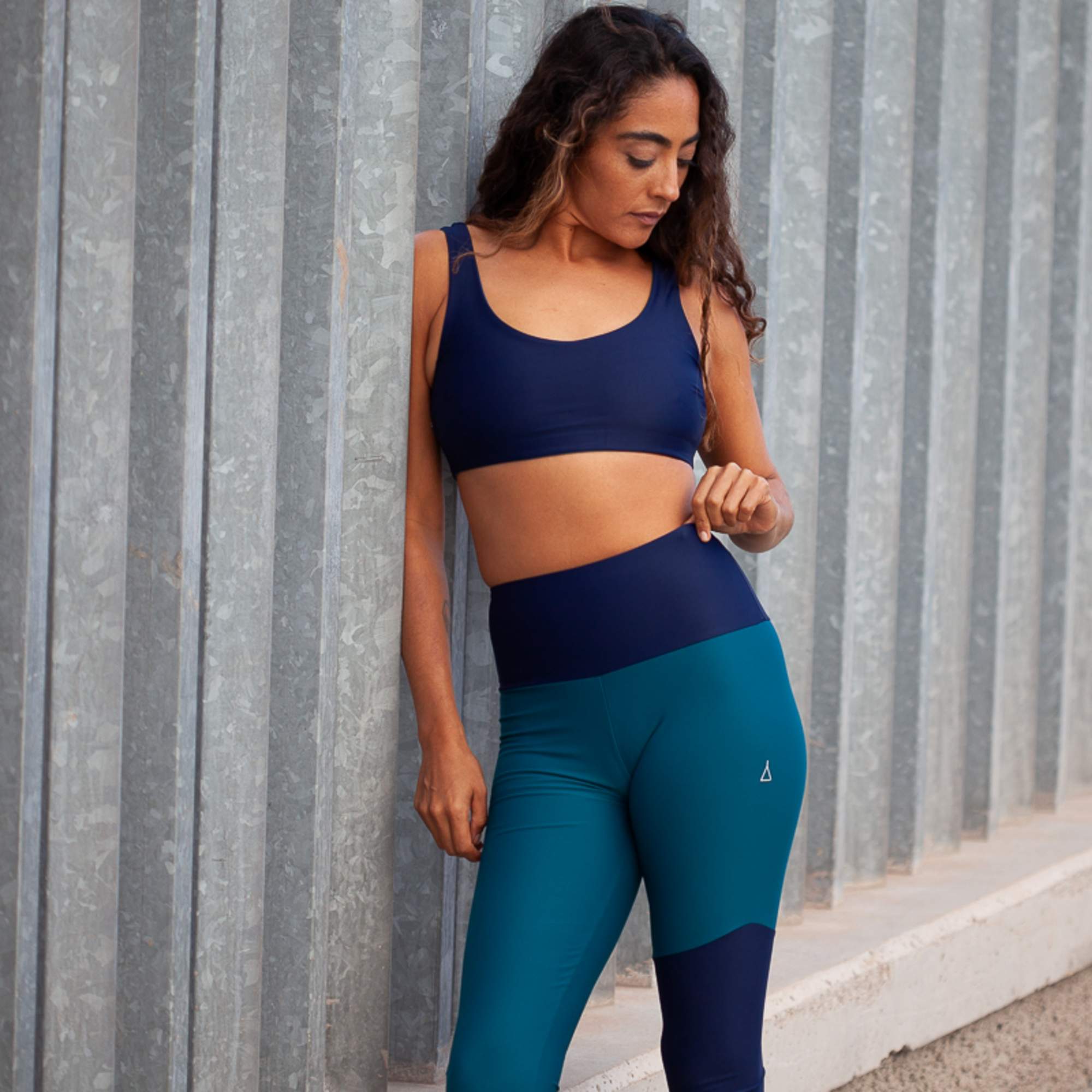 Inaska HIGH WAIST TIGHT WILD BLUE-PETROL Damen - Leggings