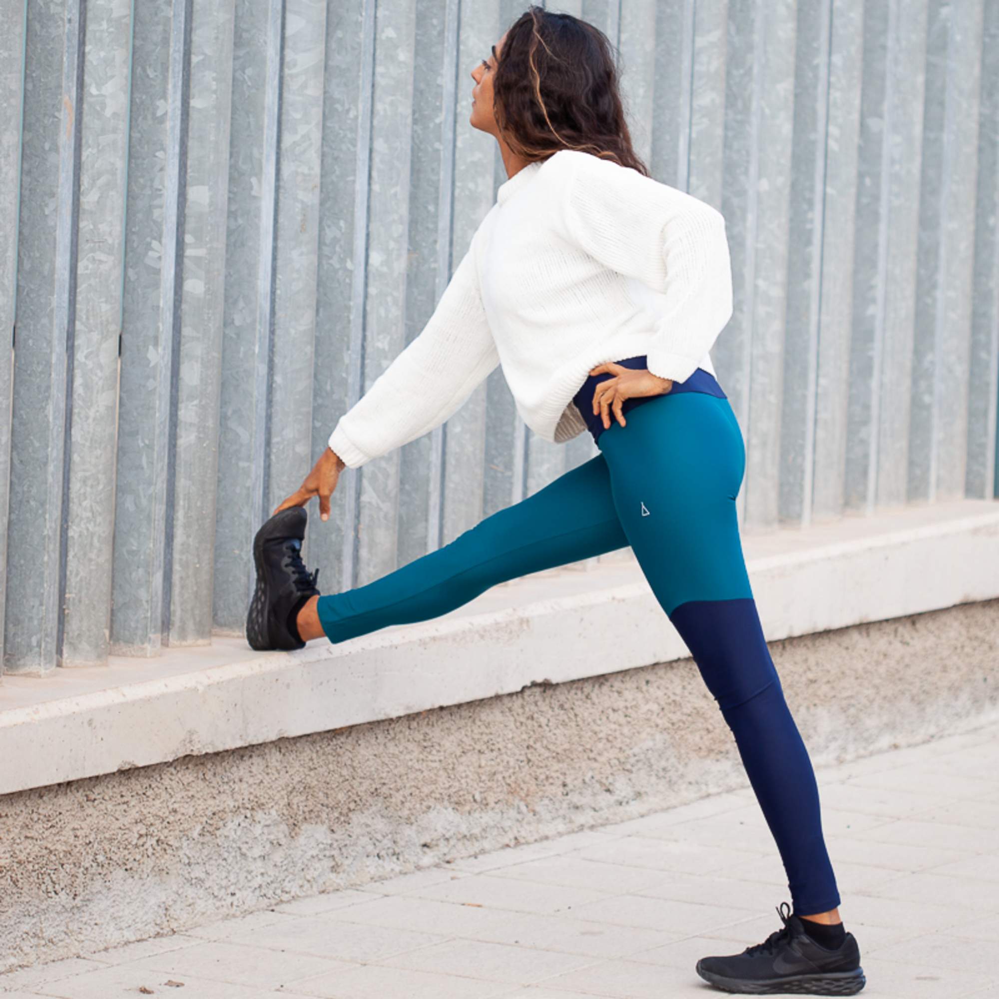 Inaska HIGH WAIST TIGHT WILD BLUE-PETROL Damen - Leggings