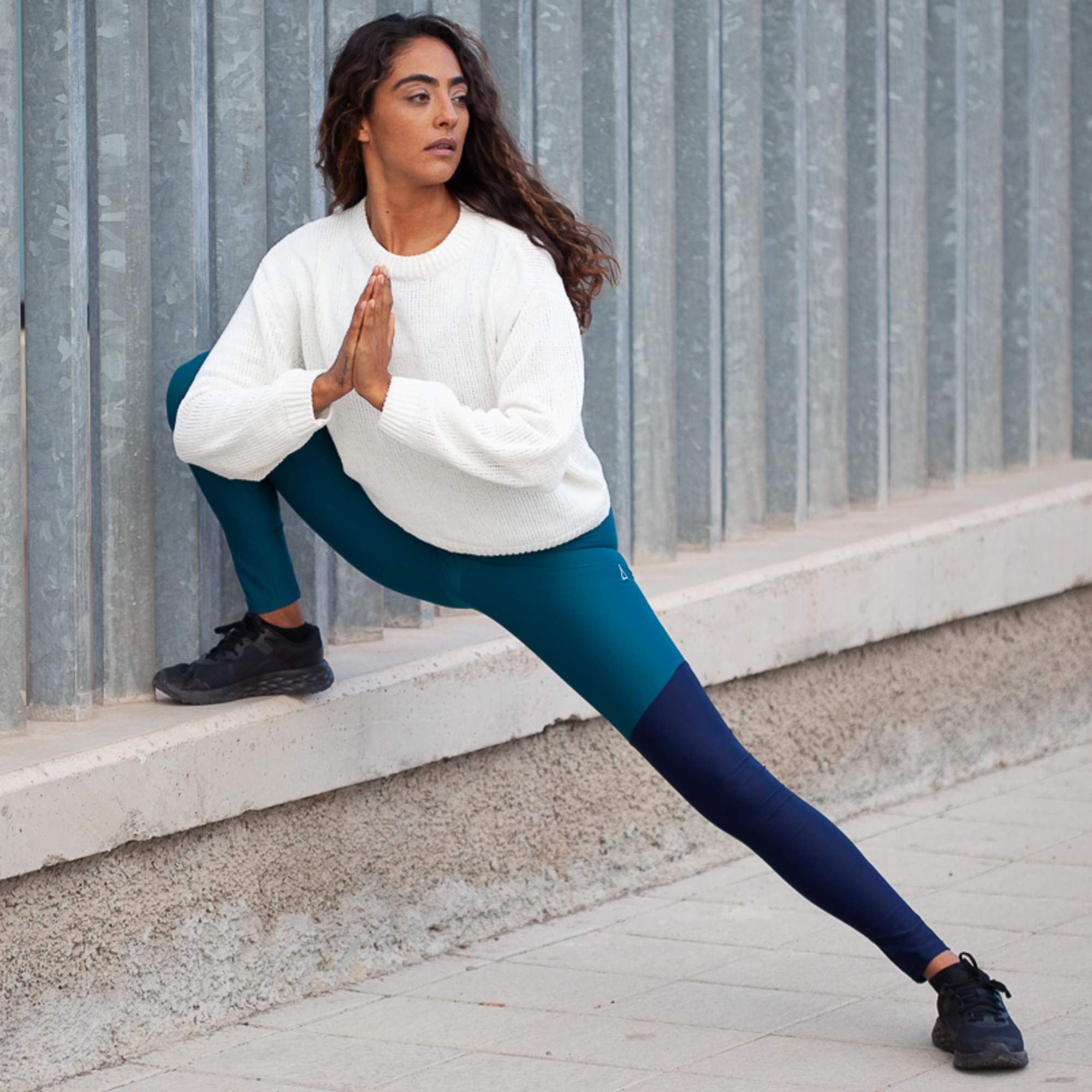 Inaska HIGH WAIST TIGHT WILD BLUE-PETROL Damen - Leggings