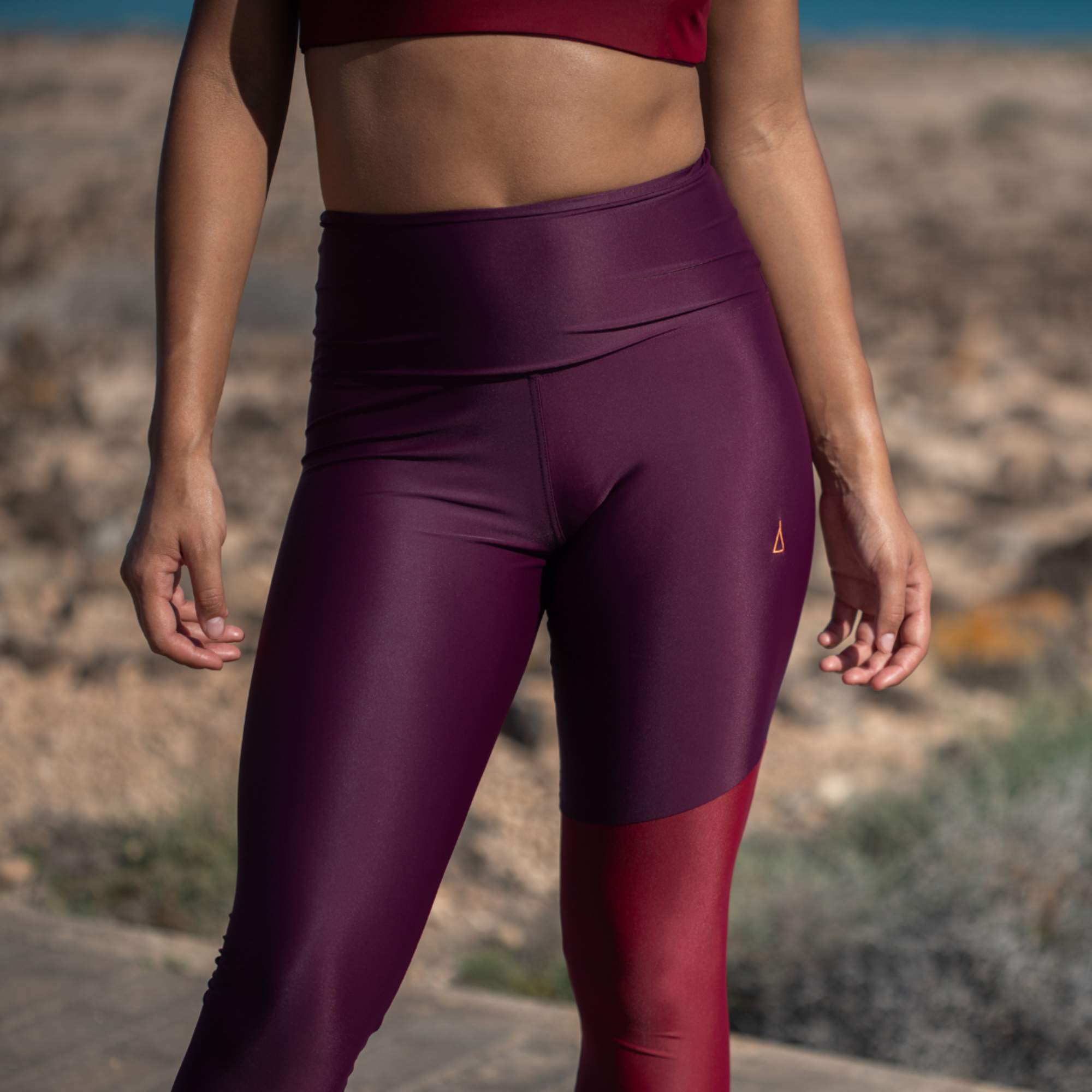 Inaska HIGH WAIST LEGGINGS WILD BERRY-RED Damen - Leggings