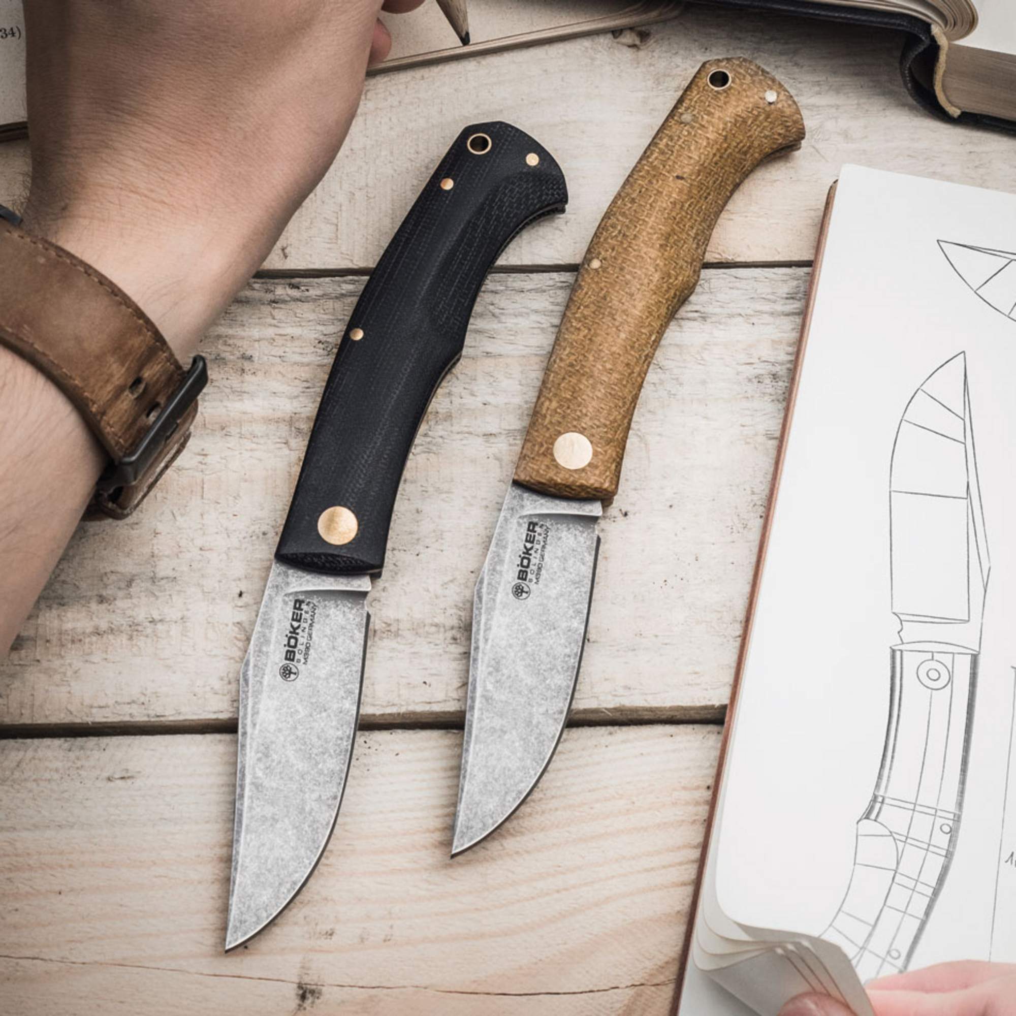 Böker BOXER EDC BROWN - Klappmesser