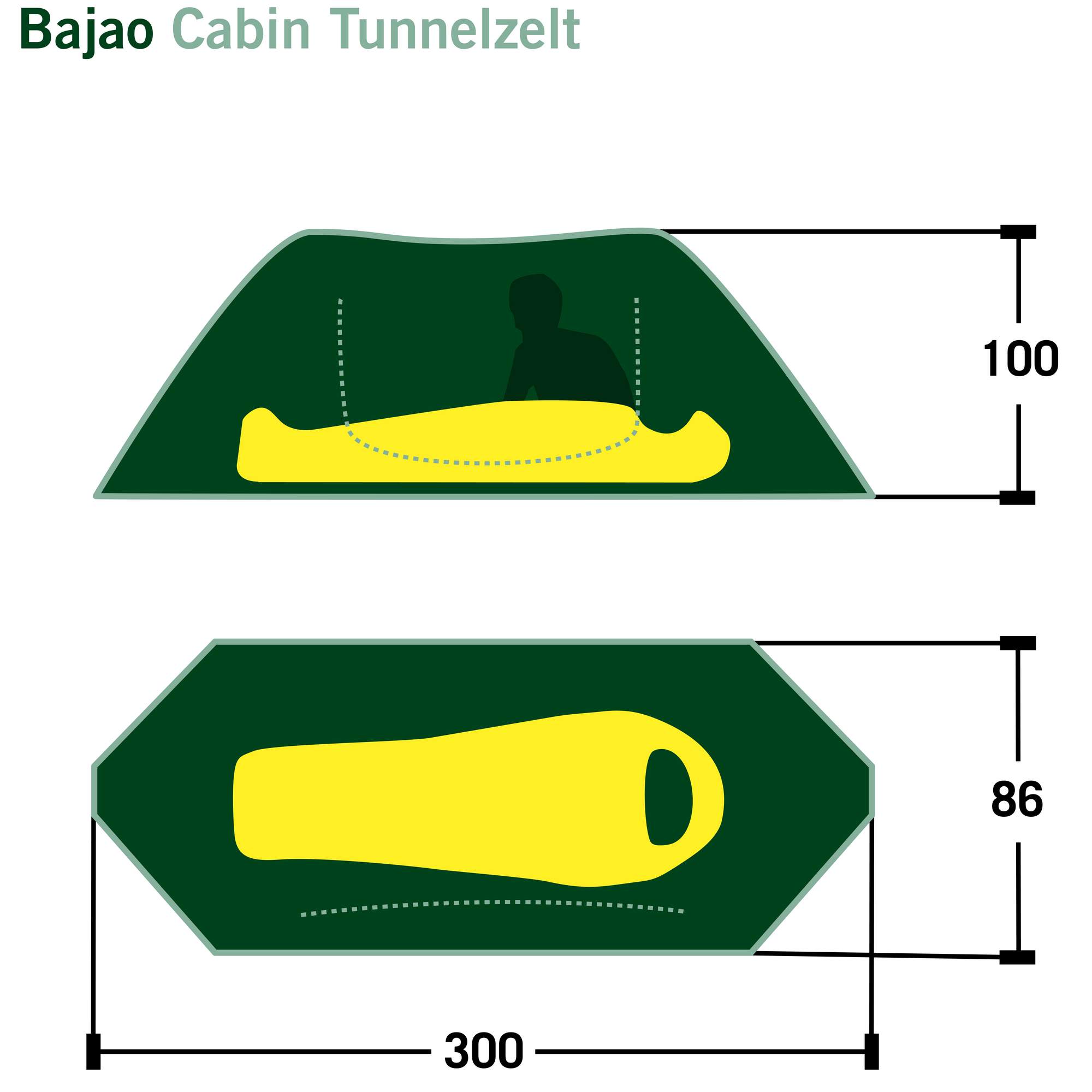 Bajao CABIN - Tunnelzelt