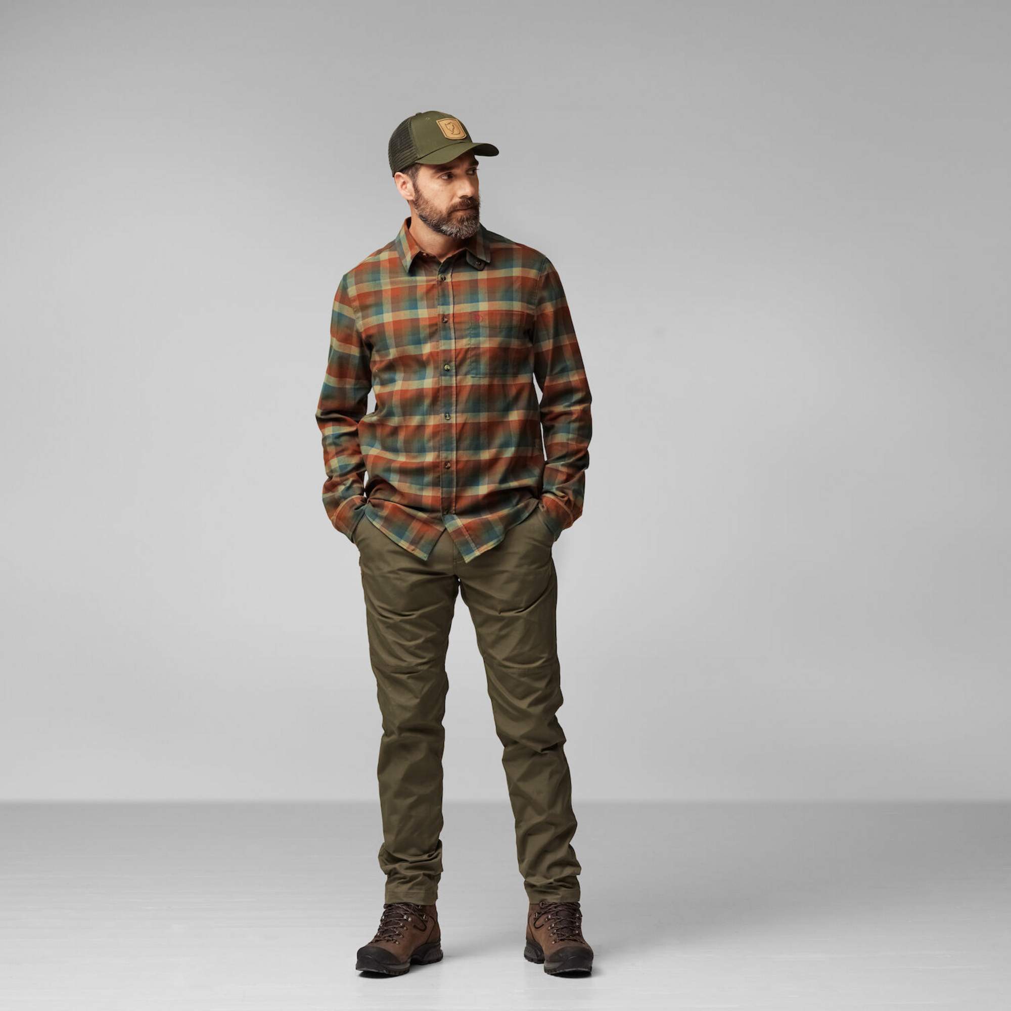 Fjällräven LAPPLAND STRETCH FLANNEL SHIRT M Herren - Flanellhemd