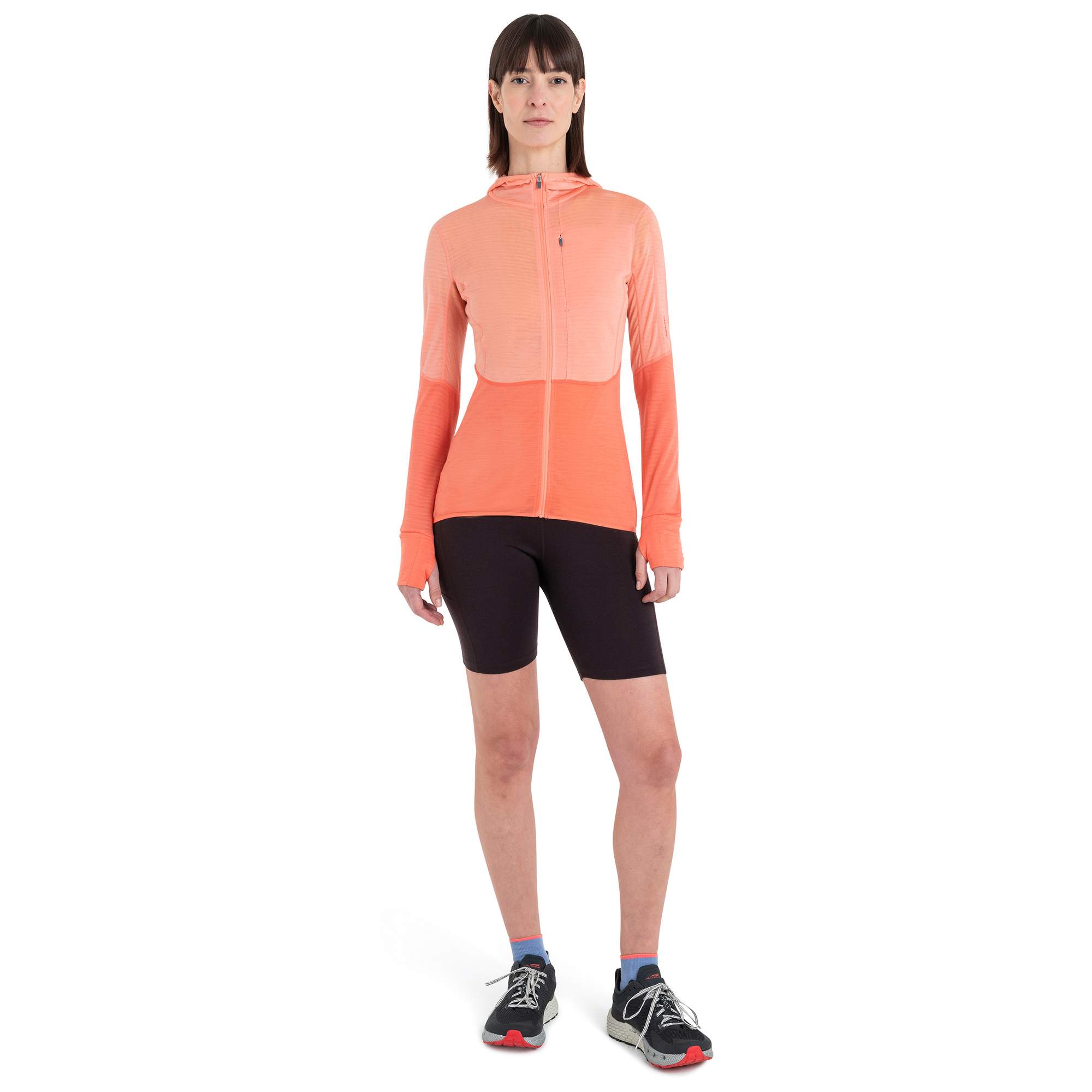 Icebreaker W MERINO 200 REALFLEECE DESCENDER LS ZIP HOODIE Damen - Fleecejacke