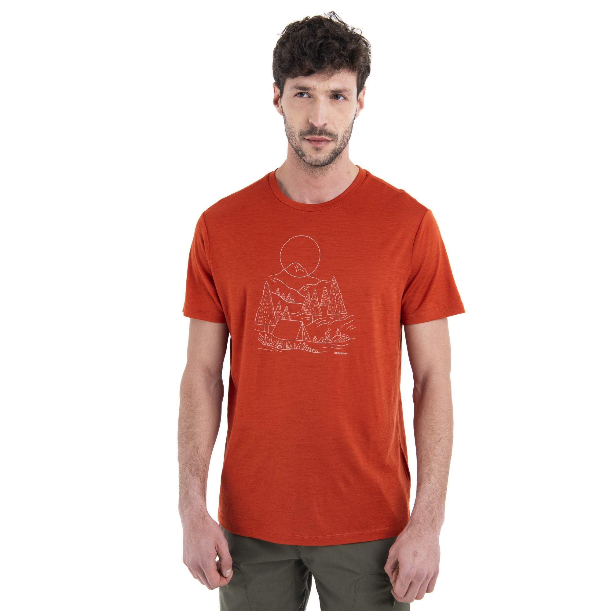 Icebreaker M MERINO 150 TECH LITE III SS TEE SUNSET CA Herren - Funktionsshirt