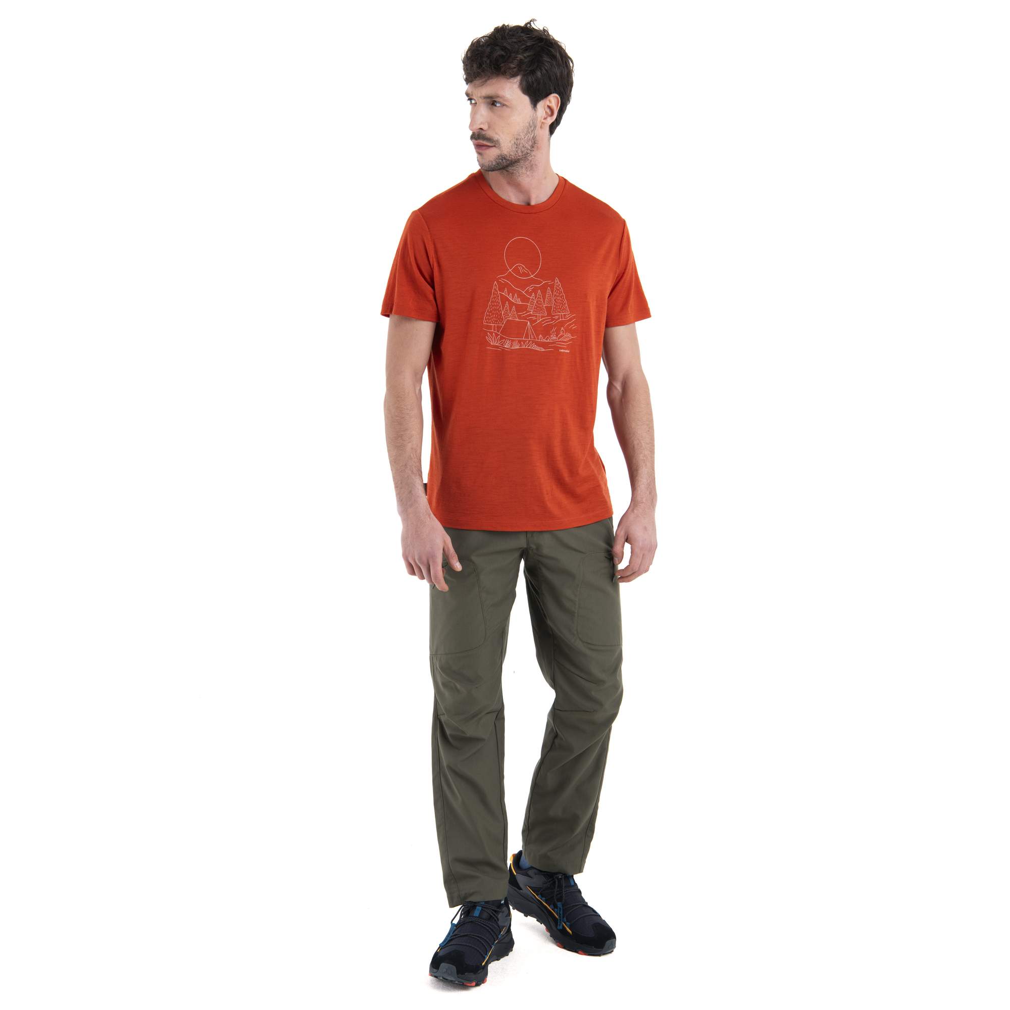 Icebreaker M MERINO 150 TECH LITE III SS TEE SUNSET CA Herren - Funktionsshirt