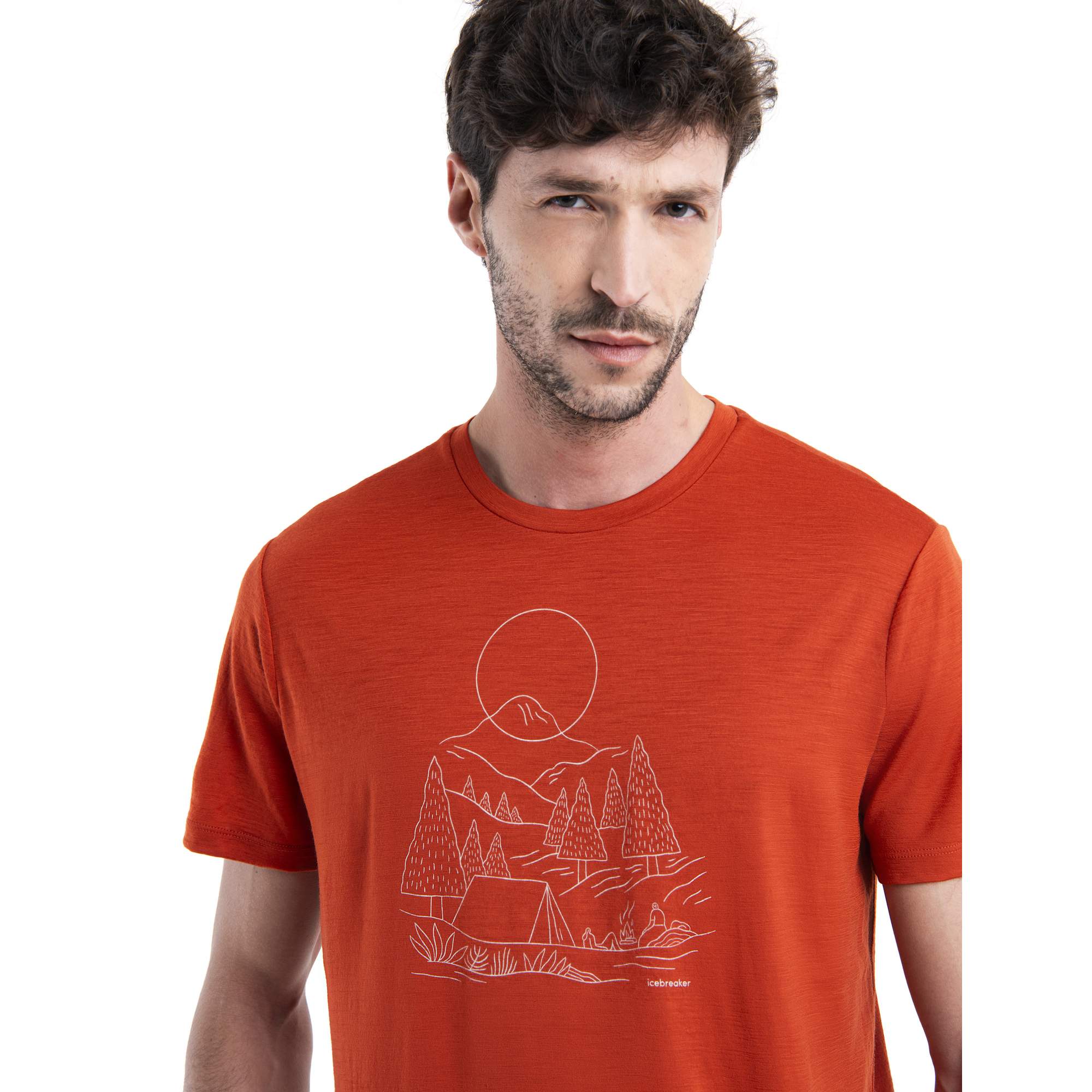 Icebreaker M MERINO 150 TECH LITE III SS TEE SUNSET CA Herren - Funktionsshirt