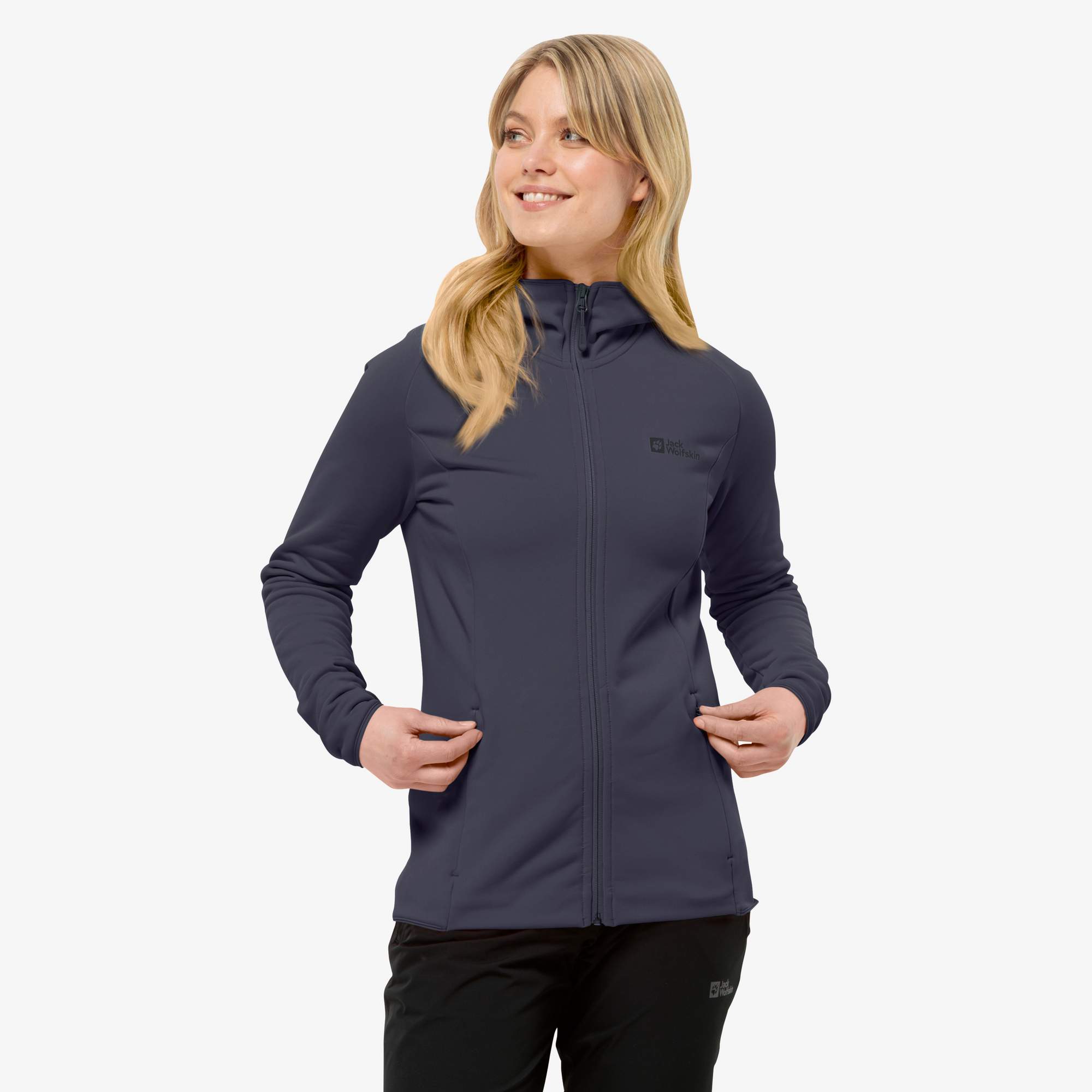 Jack Wolfskin BAISELBERG HOODED FZ W Damen - Fleecejacke