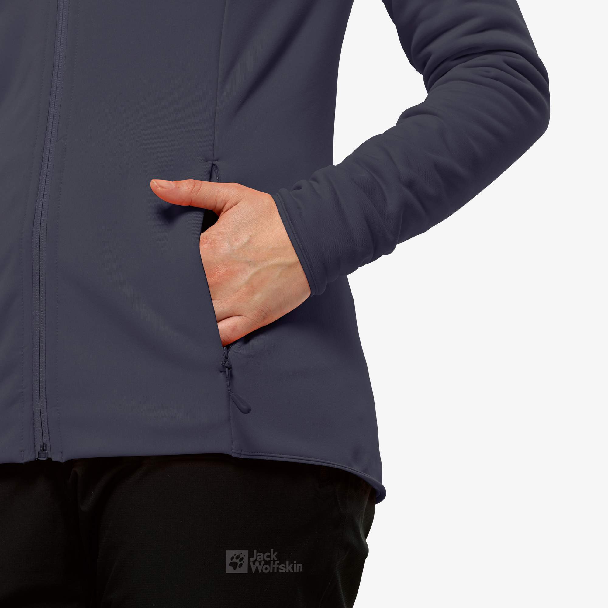 Jack Wolfskin BAISELBERG HOODED FZ W Damen - Fleecejacke