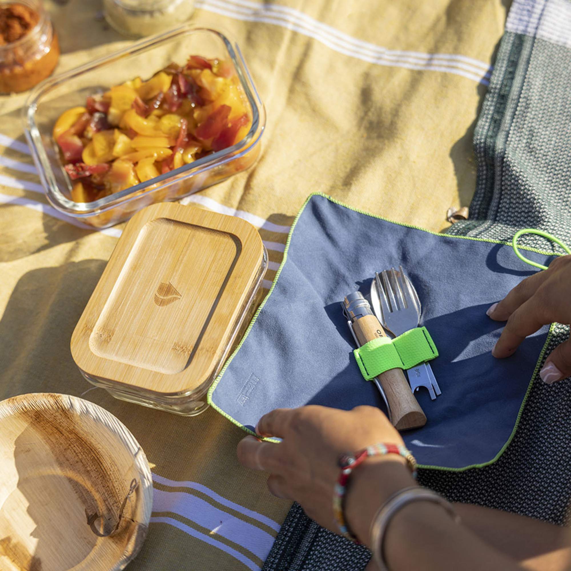 Opinel PICNIC PLUS. 3-TEILIG - Campingbesteck Opinel PICNIC PLUS. 3-TEILIG - Campingbesteck